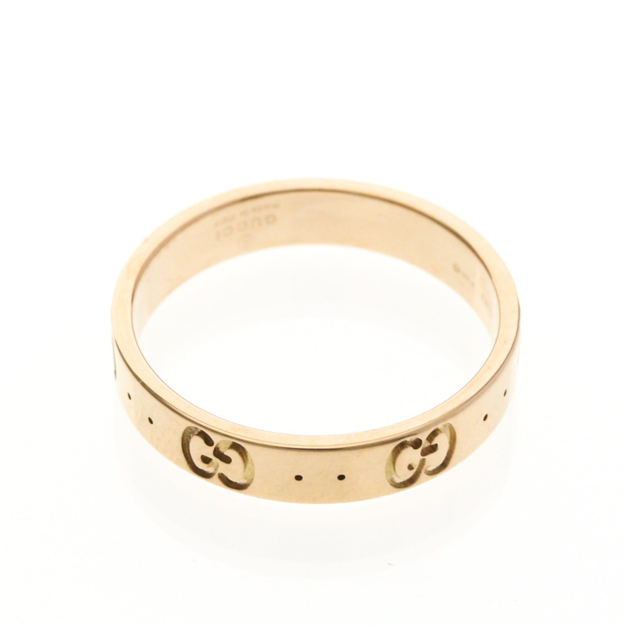Gucci Gucci Icon Pink Gold (18K) Fashion No Stone Band Ring Pink Gold Size ONE SIZE - 9 Thumbnail
