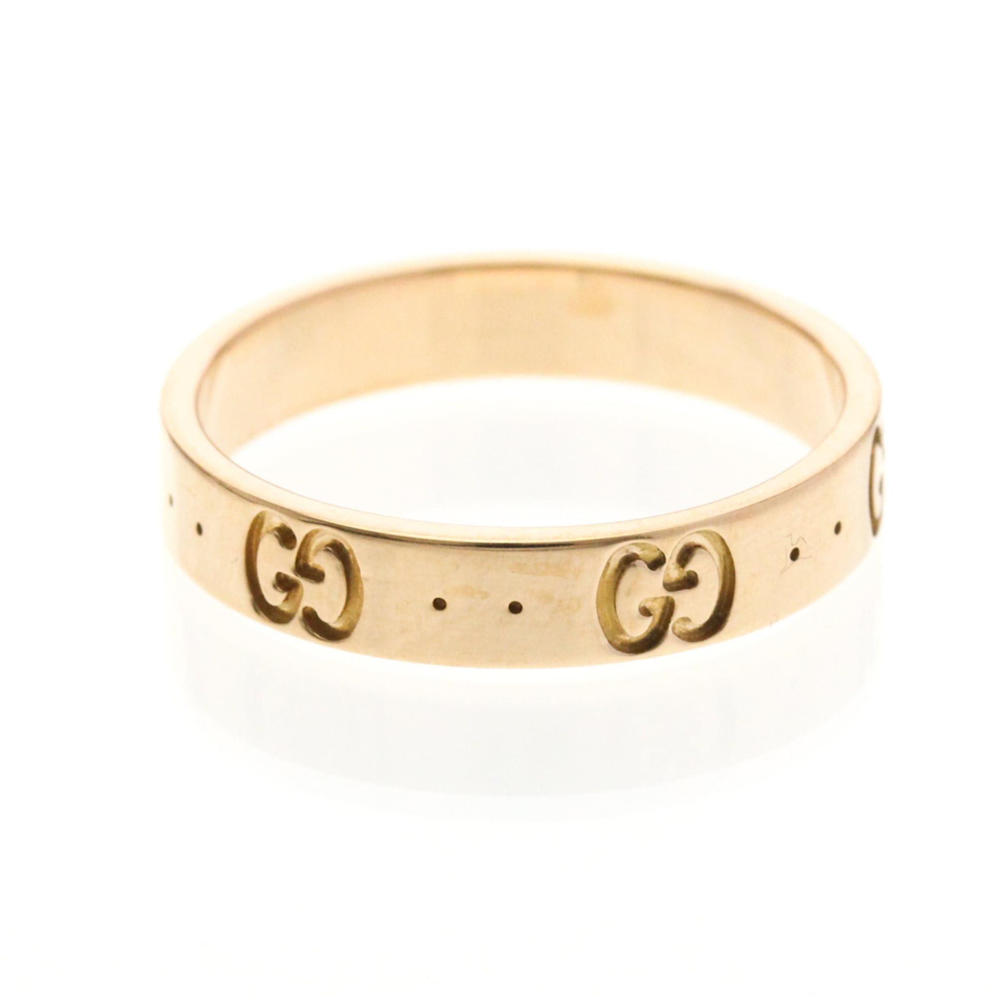 Gucci Gucci Icon Pink Gold (18K) Fashion No Stone Band Ring Pink Gold Size ONE SIZE - 4 Thumbnail