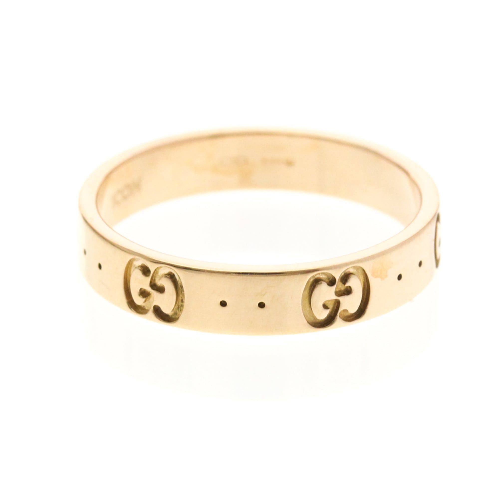Gucci Gucci Icon Pink Gold (18K) Fashion No Stone Band Ring Pink Gold Size ONE SIZE - 2 Thumbnail