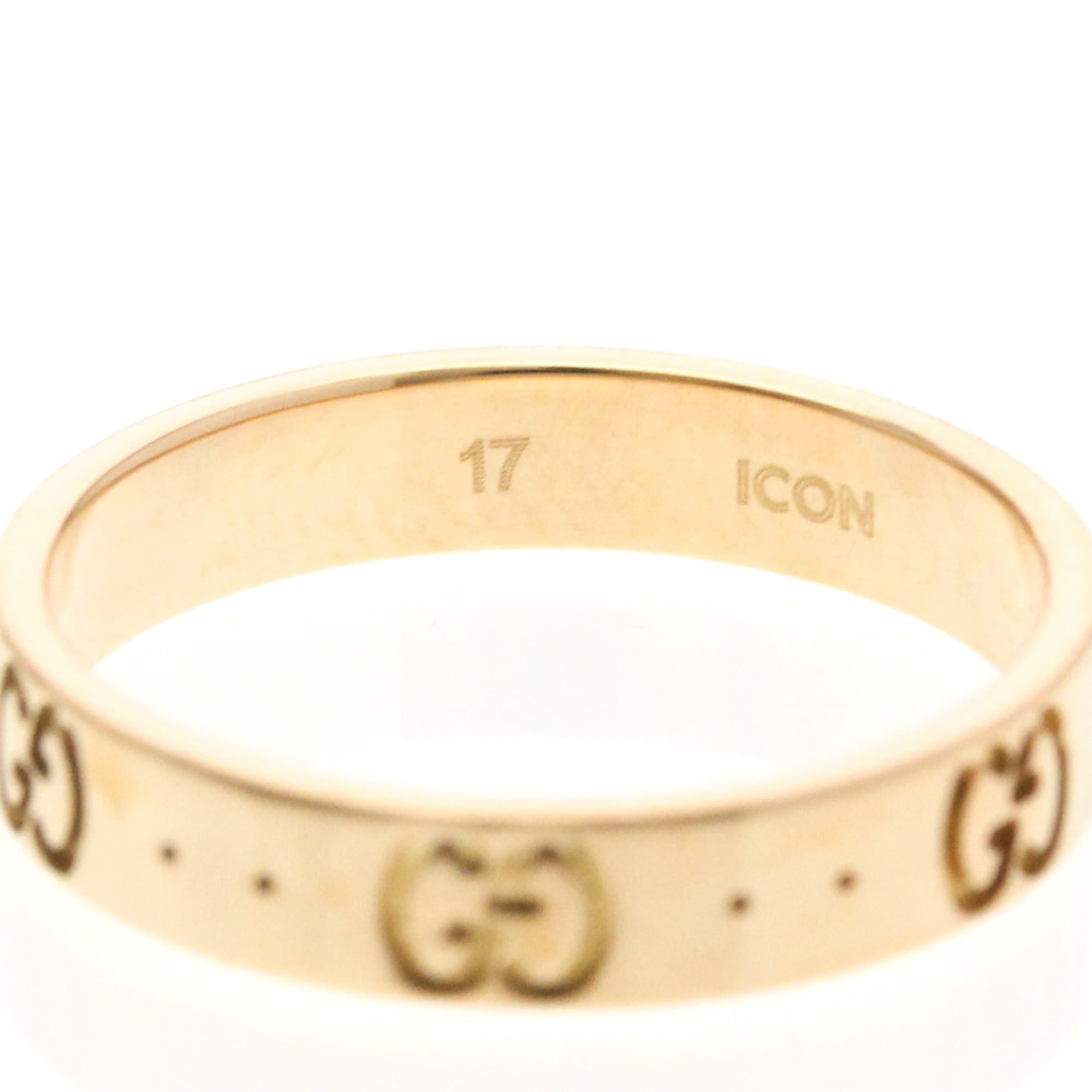 Gucci Gucci Icon Pink Gold (18K) Fashion No Stone Band Ring Pink Gold Size ONE SIZE - 7 Thumbnail