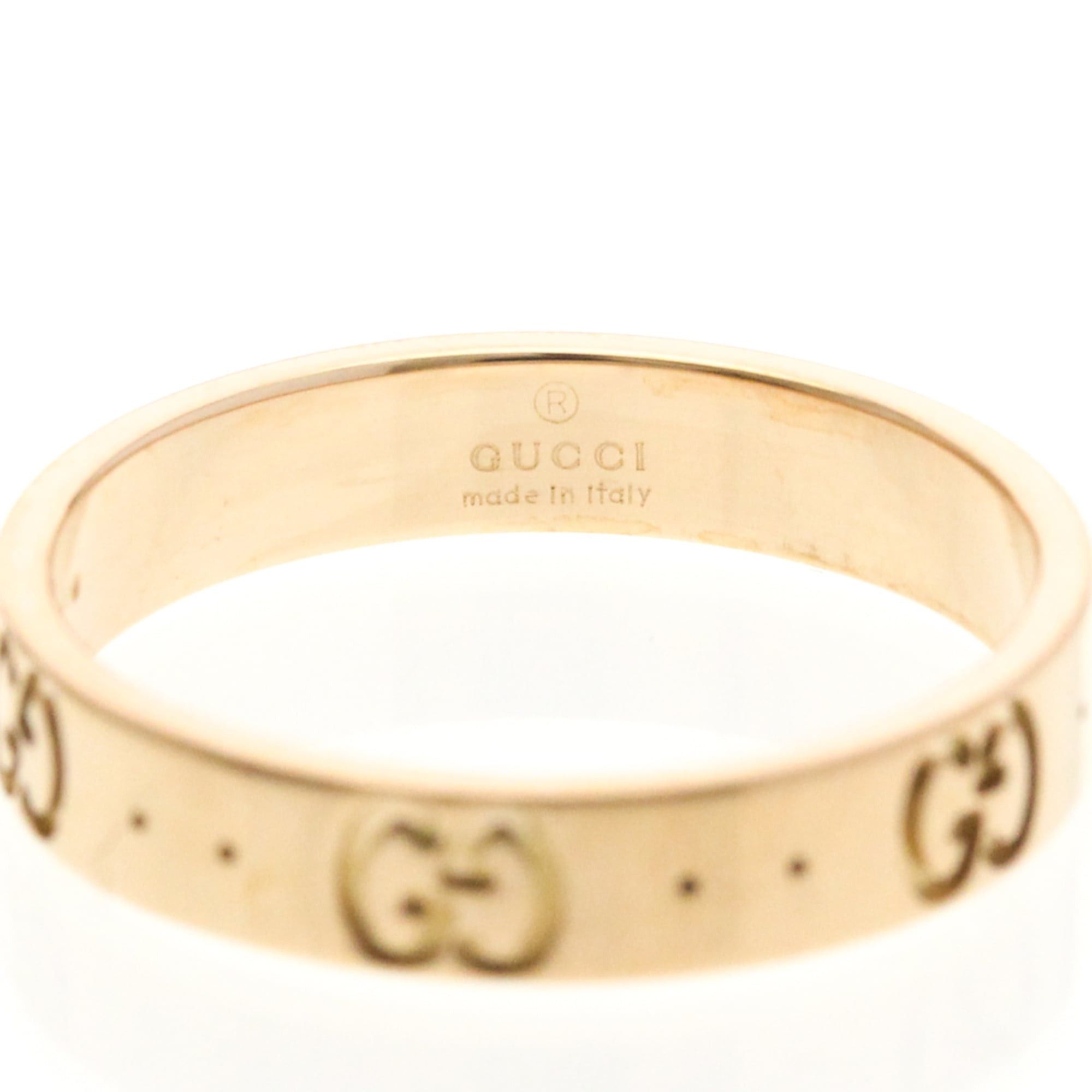 Gucci Gucci Icon Pink Gold (18K) Fashion No Stone Band Ring Pink Gold Size ONE SIZE - 5 Thumbnail