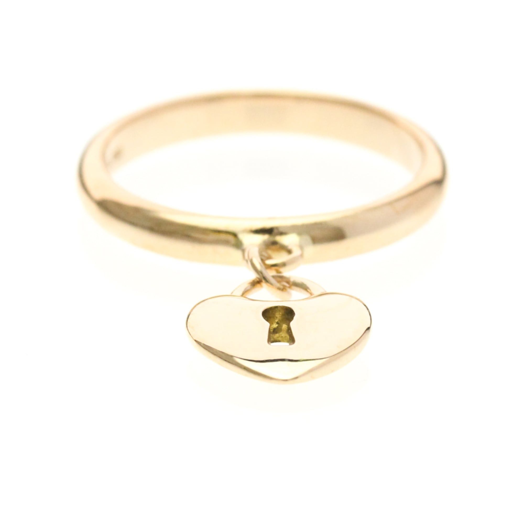 Tiffany & Co. Tiffany Heart Lock Ring Pink Gold (18K) Fashion No Stone Band Ring Pink Gold Size ONE SIZE - 2 Thumbnail