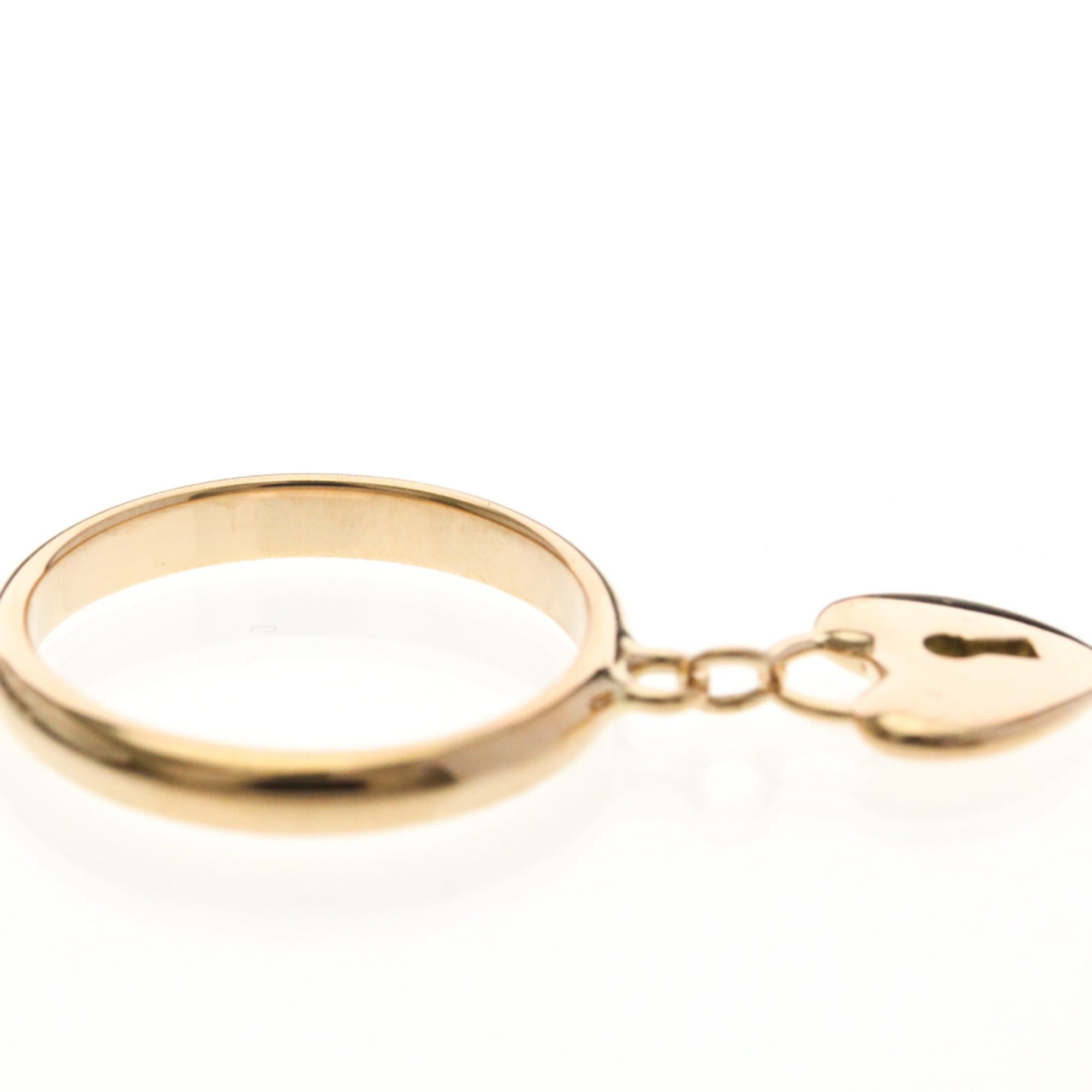 Tiffany & Co. Tiffany Heart Lock Ring Pink Gold (18K) Fashion No Stone Band Ring Pink Gold Size ONE SIZE - 9 Thumbnail