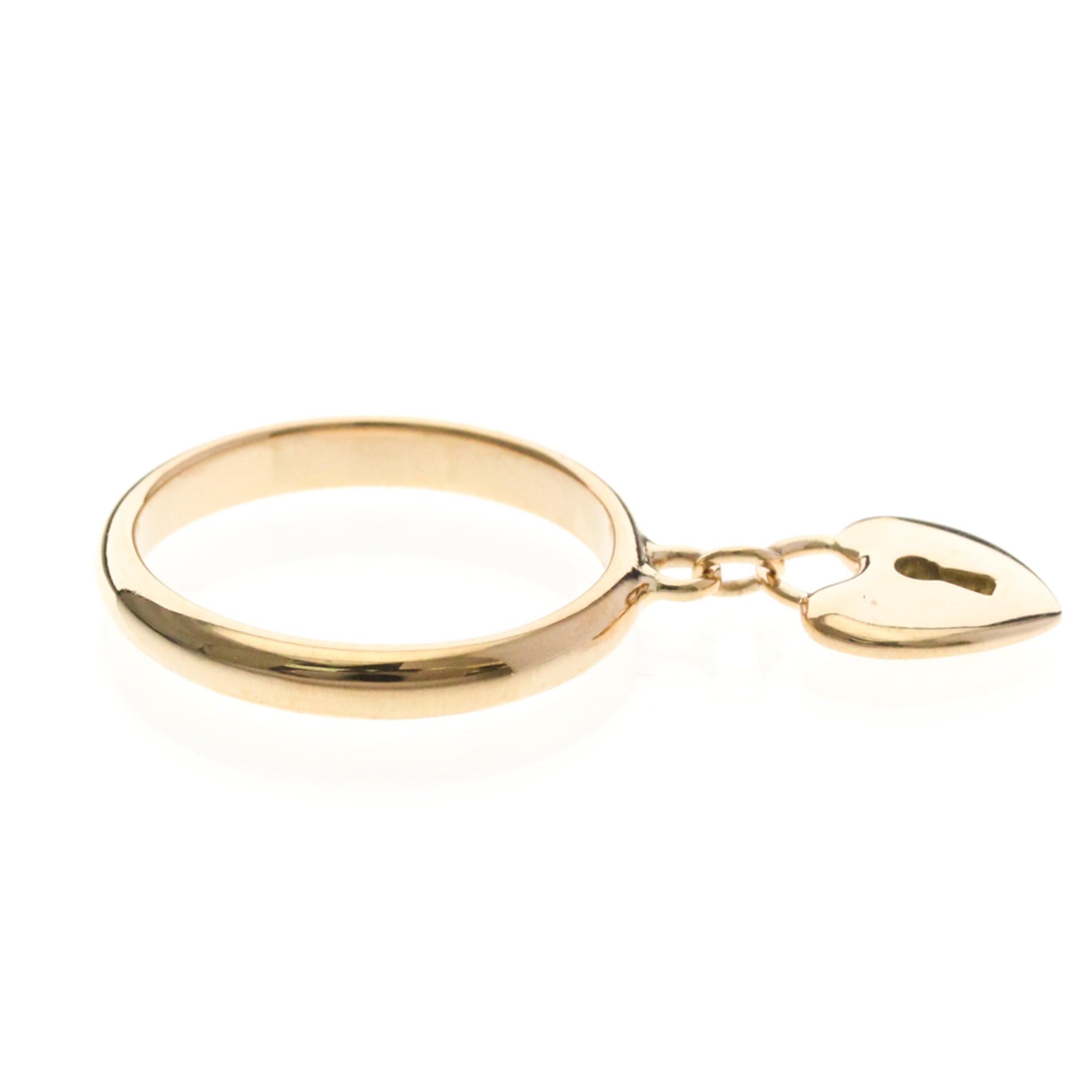 Tiffany & Co. Tiffany Heart Lock Ring Pink Gold (18K) Fashion No Stone Band Ring Pink Gold Size ONE SIZE - 5 Thumbnail