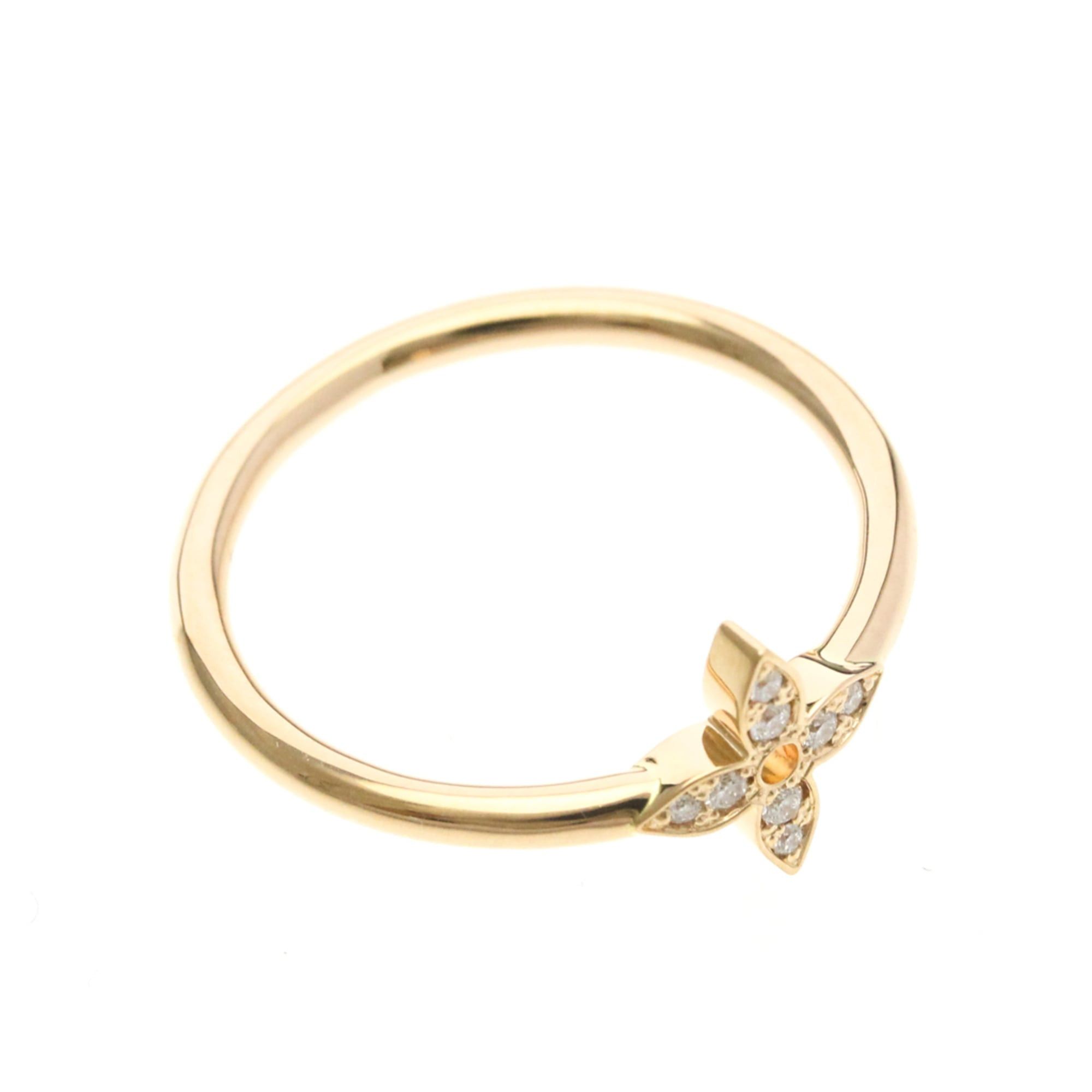 Louis Vuitton Louis Vuitton Ring Idylle Blossom Q0Q50A Pink Gold (18K) Fashion Diamond Band Ring Pink Gold Size ONE SIZE - 10 Thumbnail