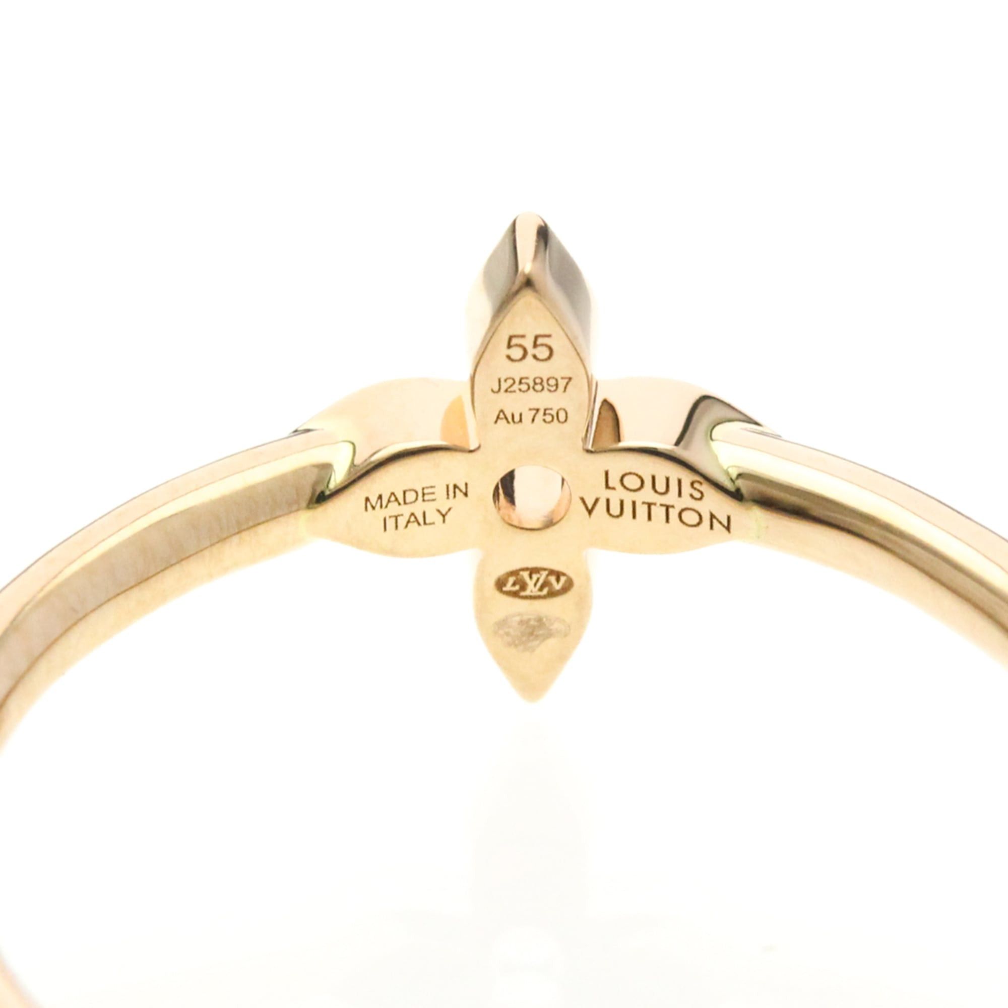 Louis Vuitton Louis Vuitton Ring Idylle Blossom Q0Q50A Pink Gold (18K) Fashion Diamond Band Ring Pink Gold Size ONE SIZE - 7 Thumbnail