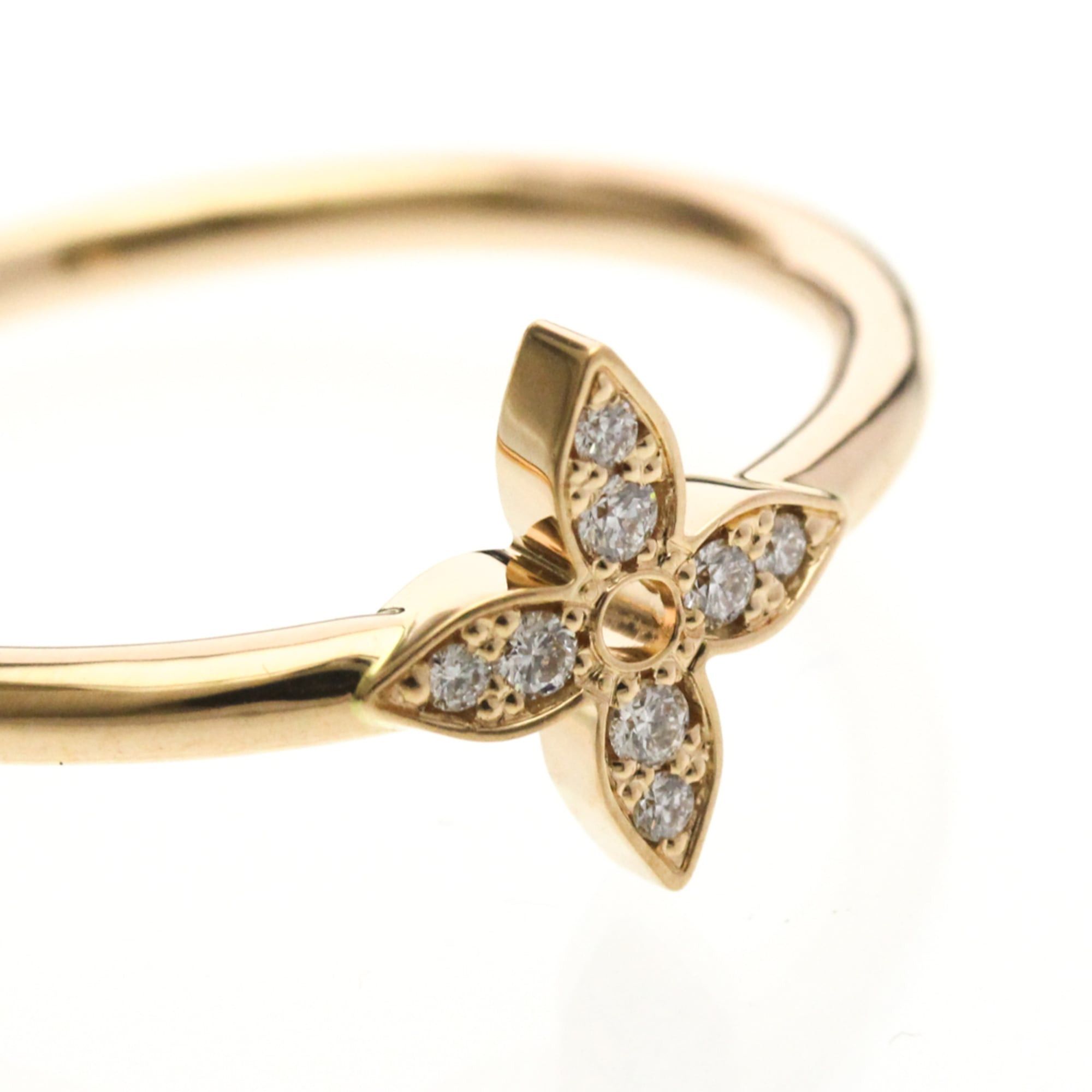 Louis Vuitton Louis Vuitton Ring Idylle Blossom Q0Q50A Pink Gold (18K) Fashion Diamond Band Ring Pink Gold Size ONE SIZE - 9 Thumbnail