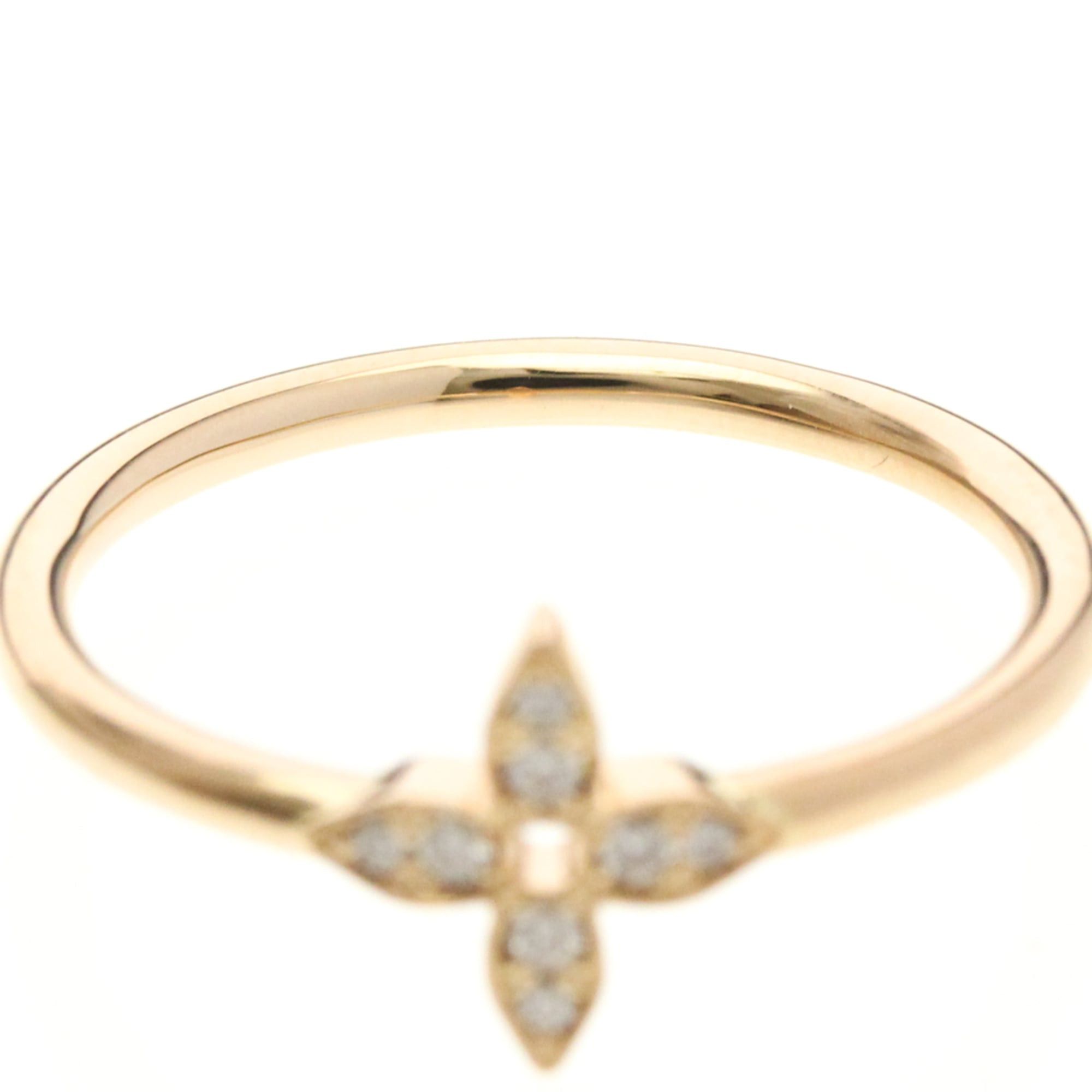 Louis Vuitton Louis Vuitton Ring Idylle Blossom Q0Q50A Pink Gold (18K) Fashion Diamond Band Ring Pink Gold Size ONE SIZE - 5 Thumbnail