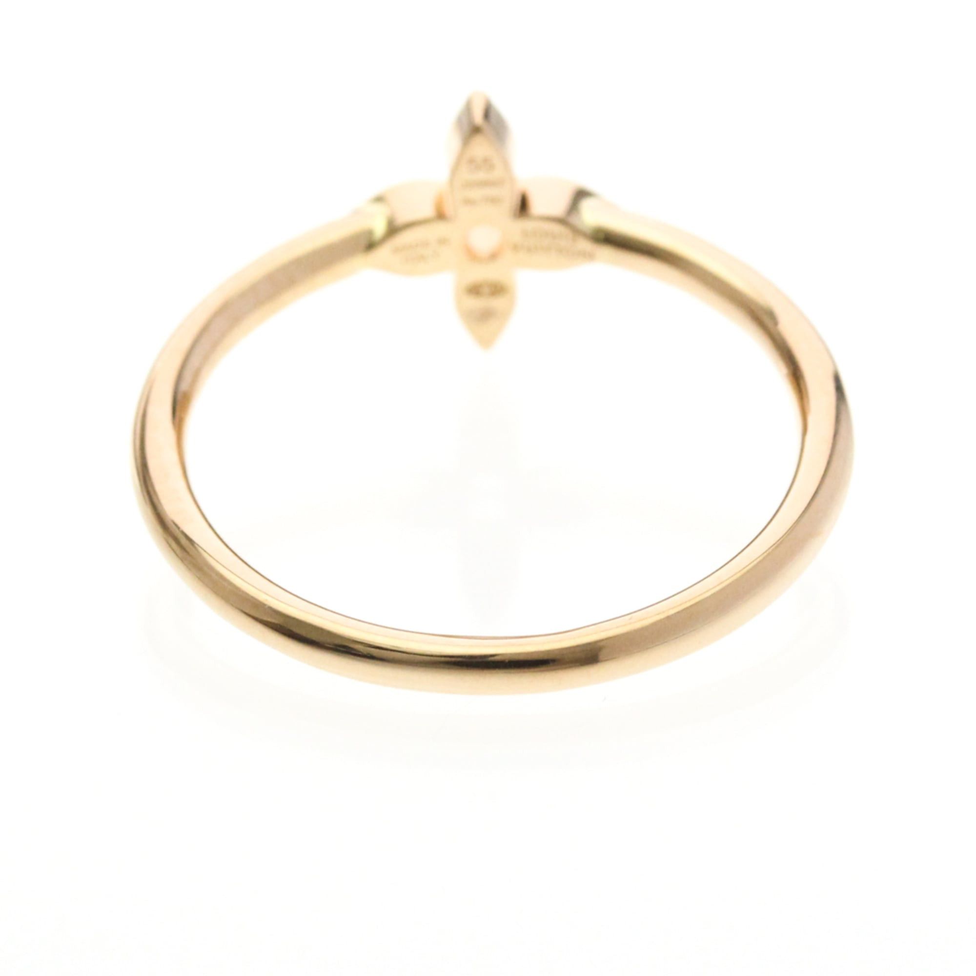 Louis Vuitton Louis Vuitton Ring Idylle Blossom Q0Q50A Pink Gold (18K) Fashion Diamond Band Ring Pink Gold Size ONE SIZE - 3 Thumbnail