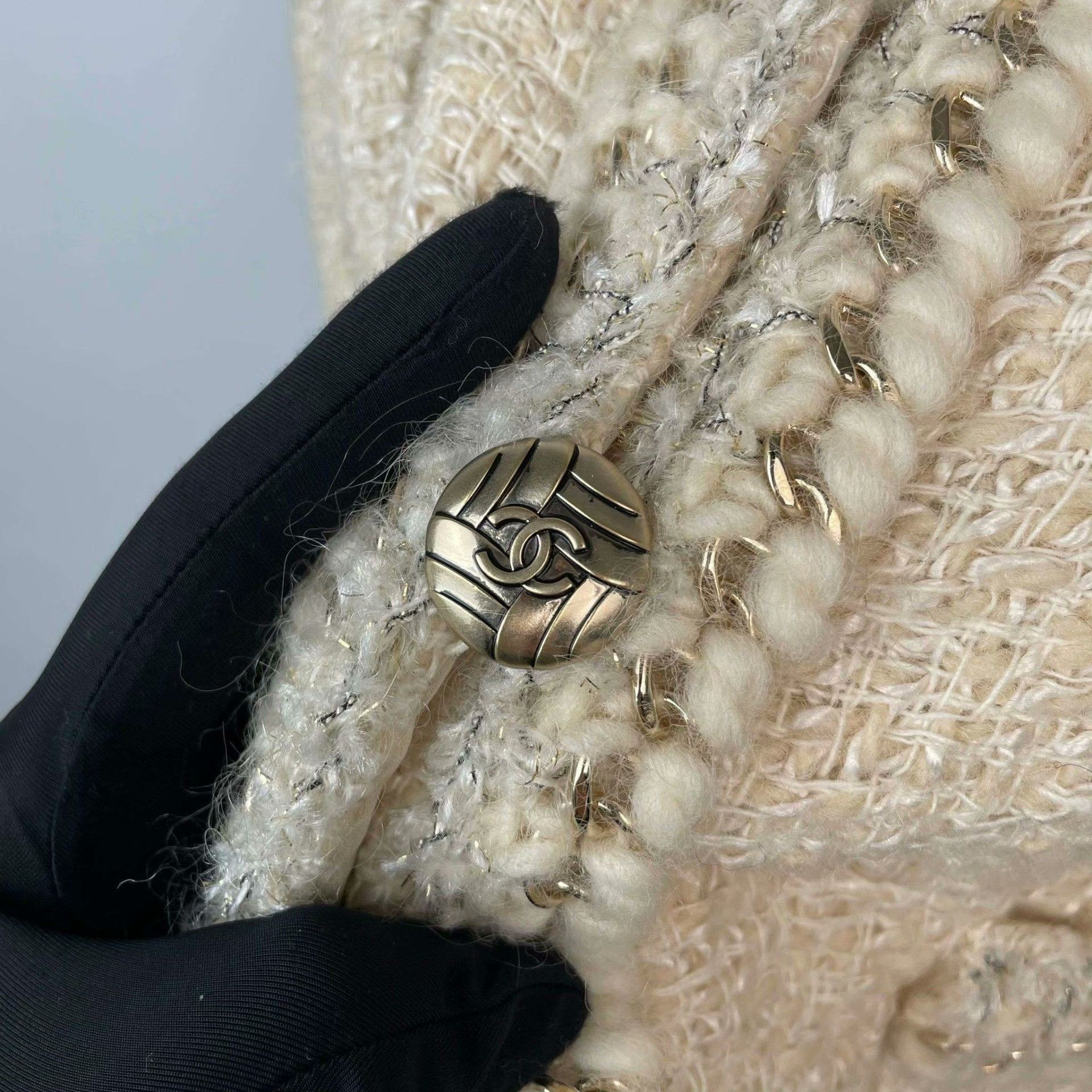 Chanel Chanel White Jacket 40 Women Size M / US 6-8 / IT 42-44 - 8 Thumbnail