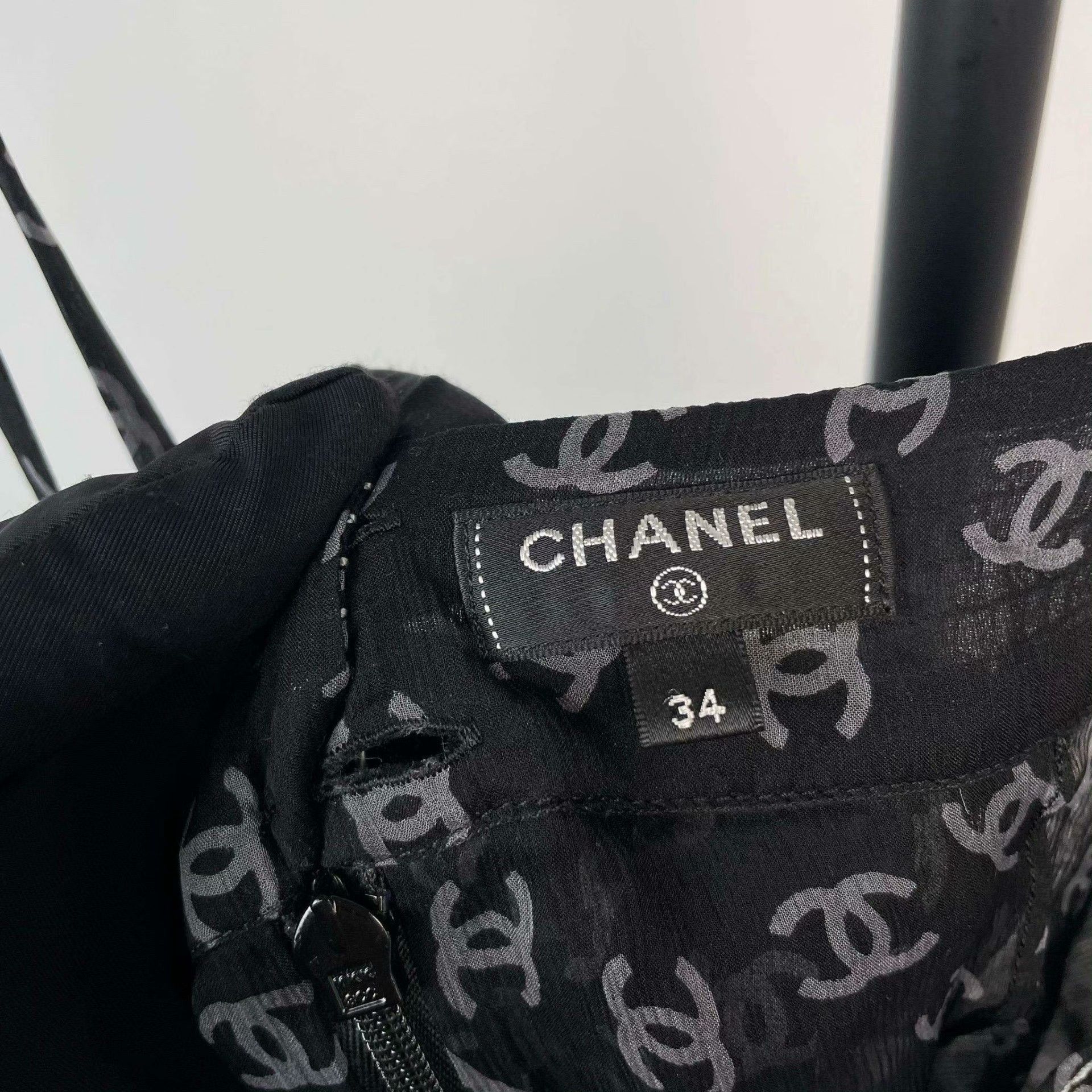 Chanel Chanel Black Mini Dress 34 Women Size XXS / US 00 / IT 34 - 4 Thumbnail