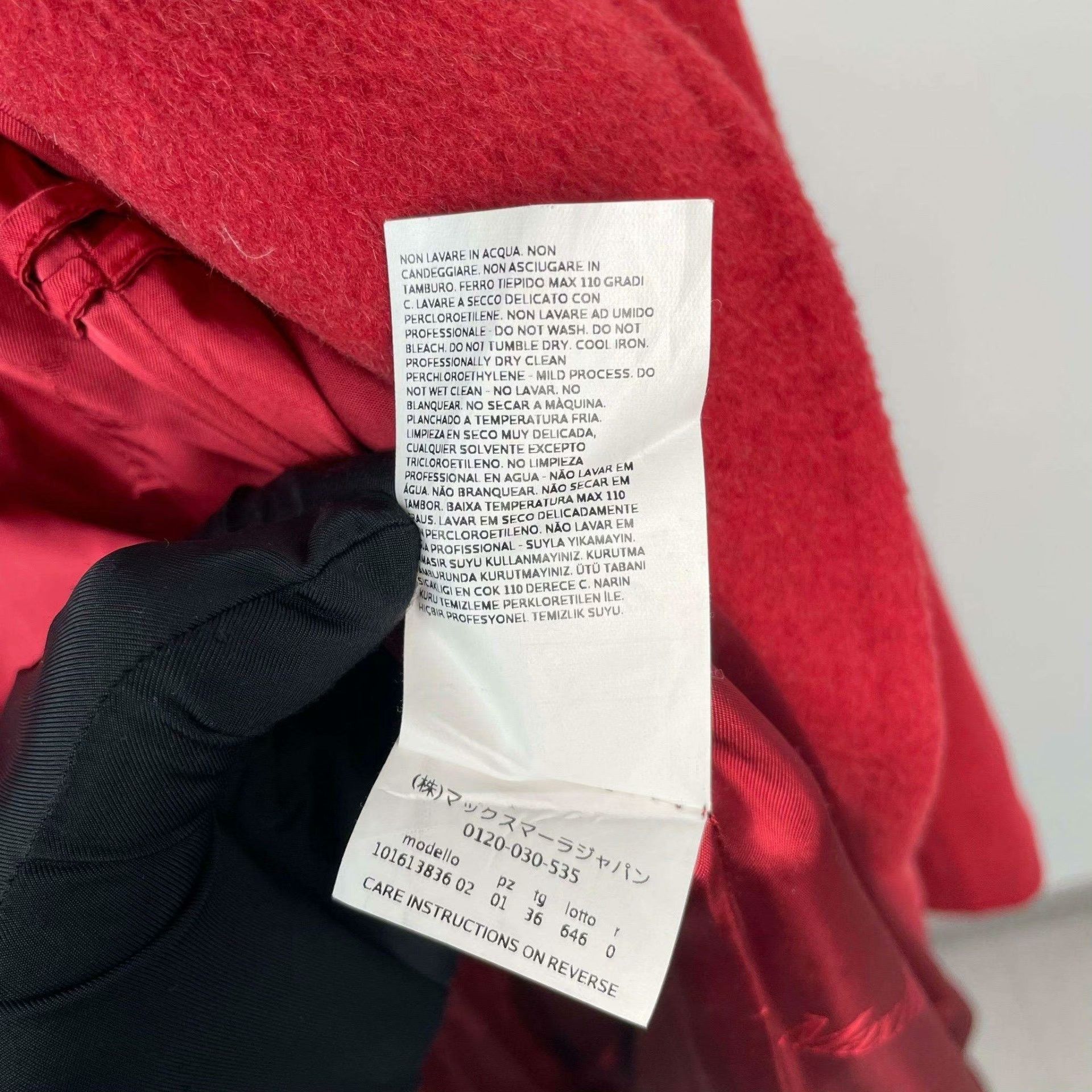 Max Mara Max Mara Long Red Coat S Women Size S / US 4 / IT 40 - 5 Thumbnail