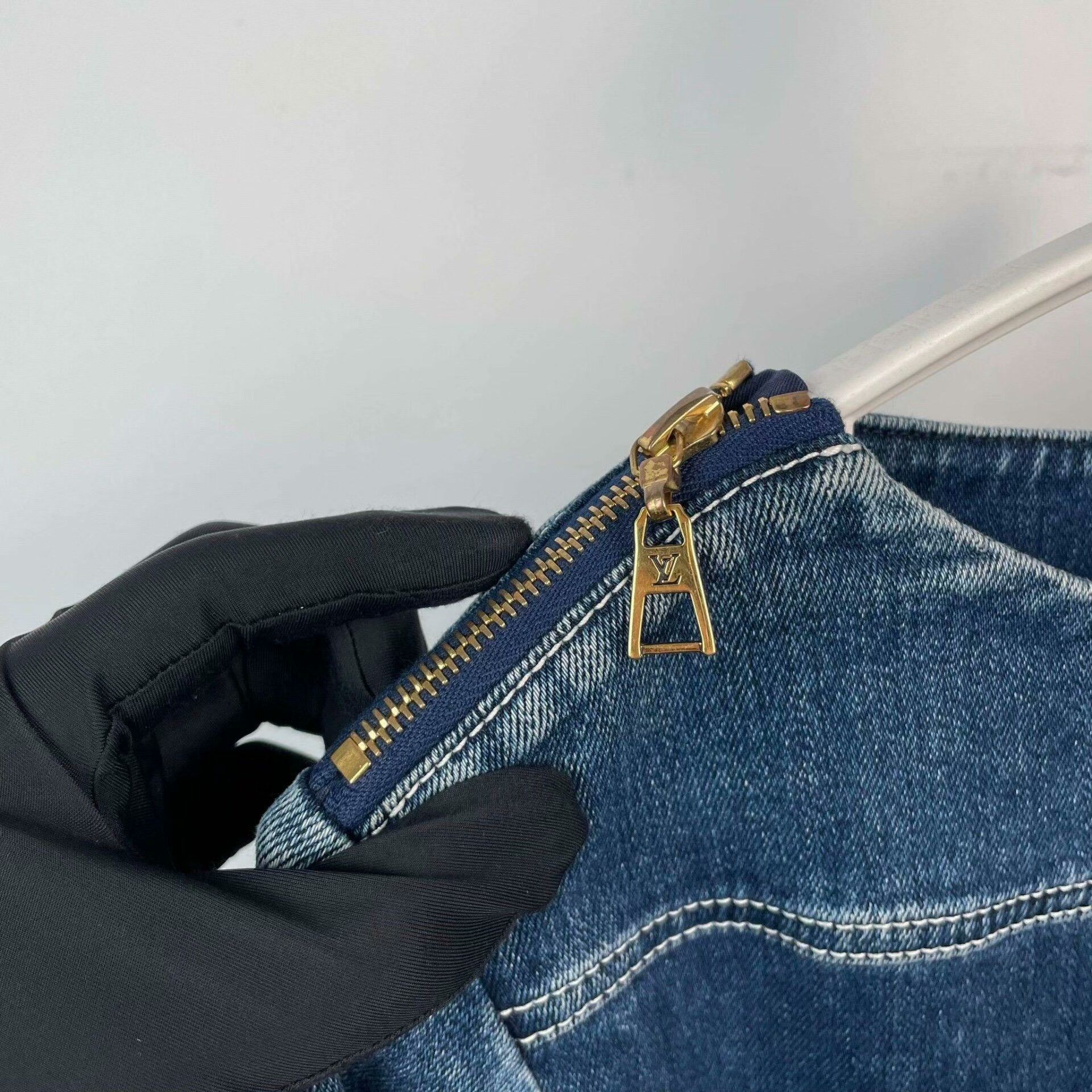 Louis Vuitton Louis Vuitton Denim Blue Dress 34 Women Size XS / US 0-2 / IT 36-38 - 5 Thumbnail