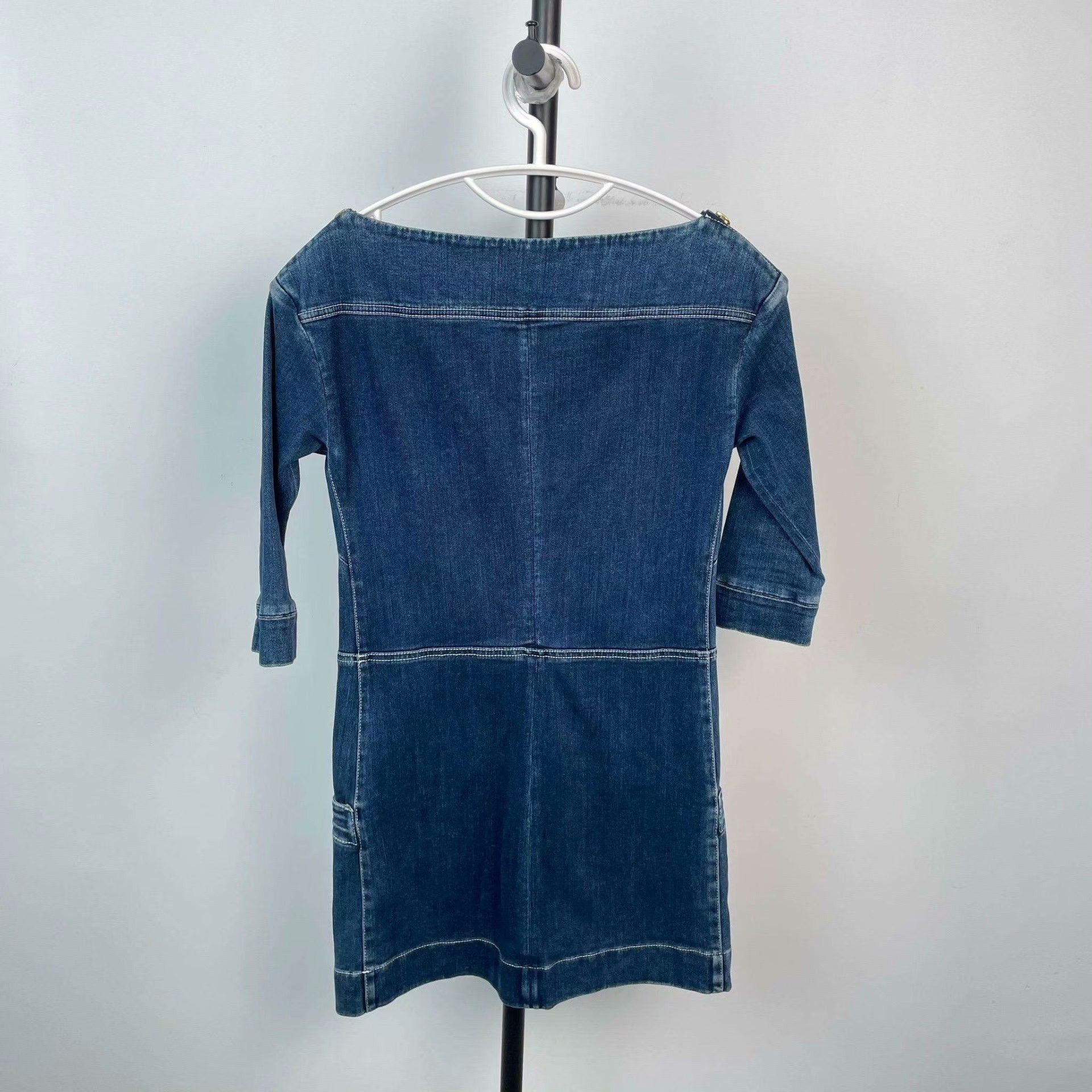 Louis Vuitton Louis Vuitton Denim Blue Dress 34 Women Size XS / US 0-2 / IT 36-38 - 2 Thumbnail