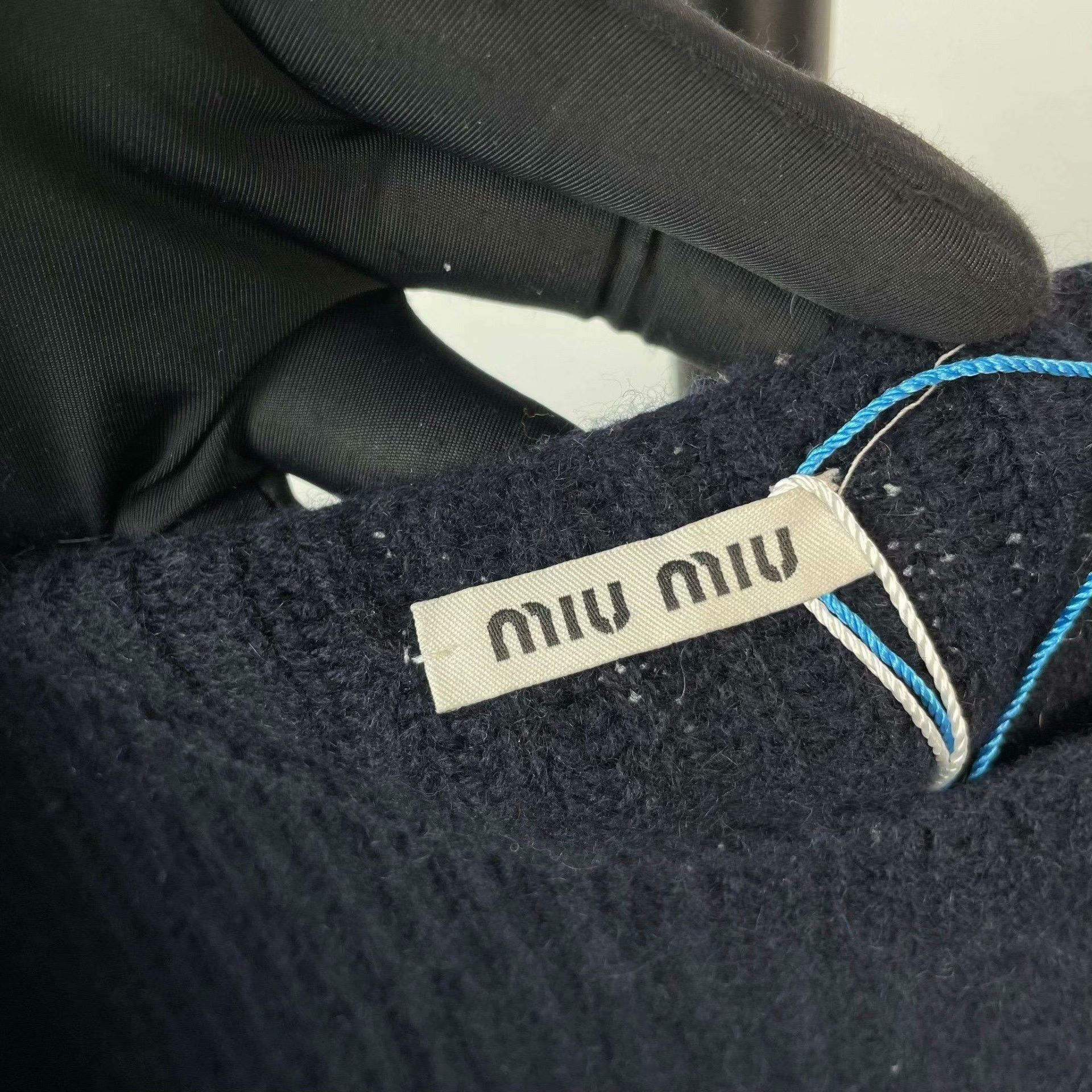Miu Miu Miu Miu Knit Blue Sweater 38 Women Size S / US 4 / IT 40 - 3 Thumbnail