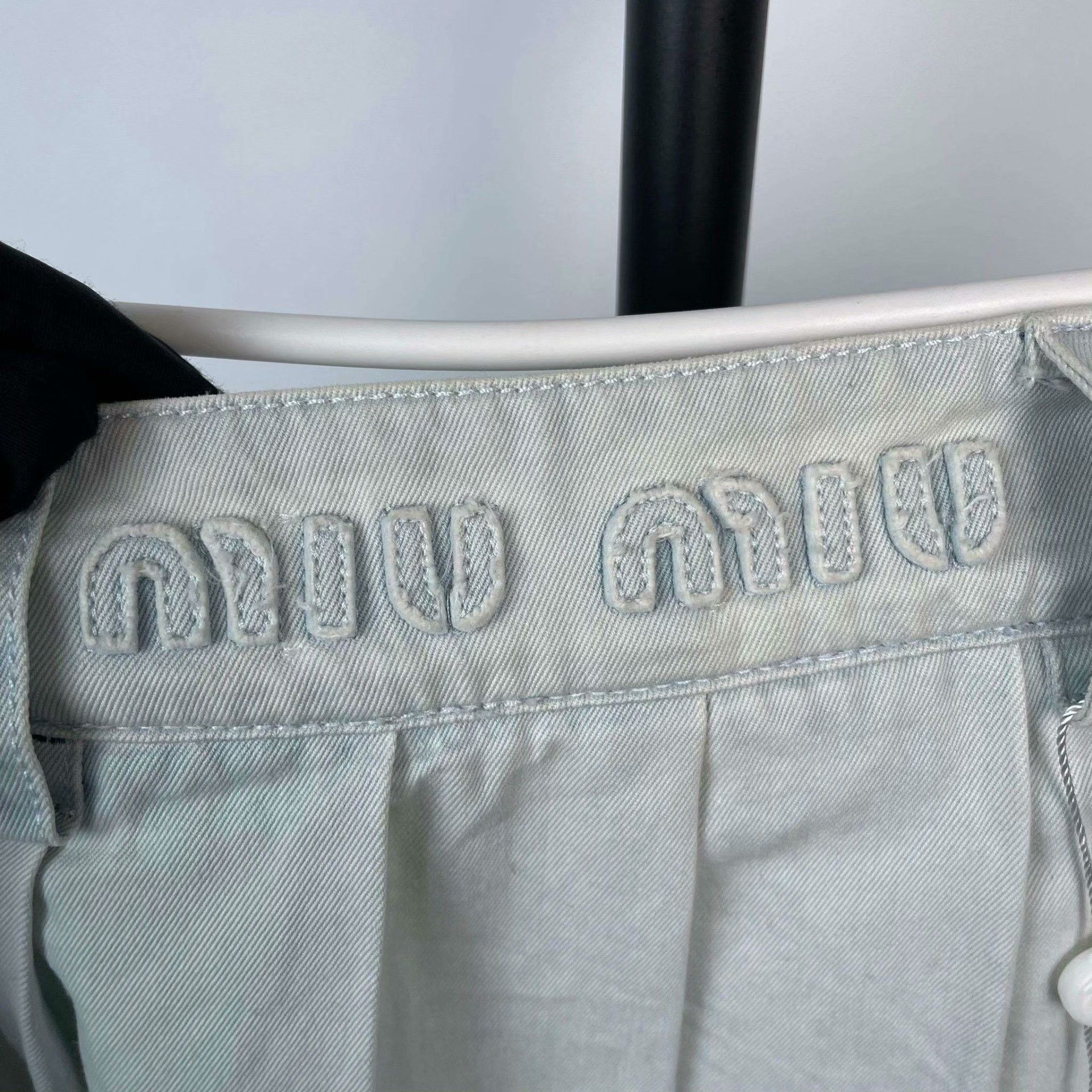 Miu Miu Miu Miu Denim Cotton Blue Skirt 36 Women Size 36" / US 14 / IT 50 - 3 Thumbnail