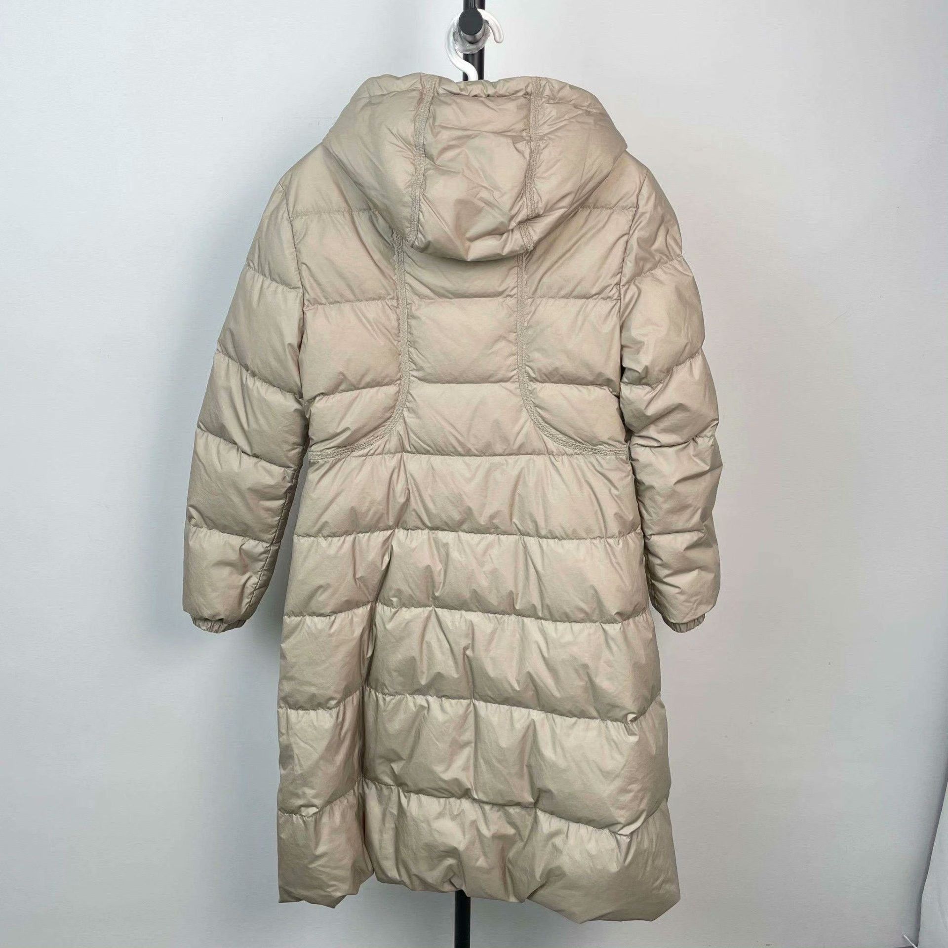 Moncler Moncler Down Long Beige Down Jacket S Women Size S / US 4 / IT 40 - 2 Thumbnail