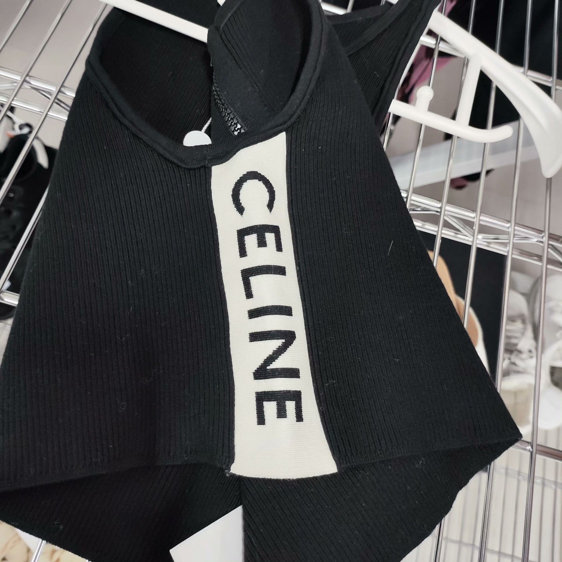 Celine Celine Black Tank Top XS Women Size XS / US 0-2 / IT 36-38 - 3 Thumbnail