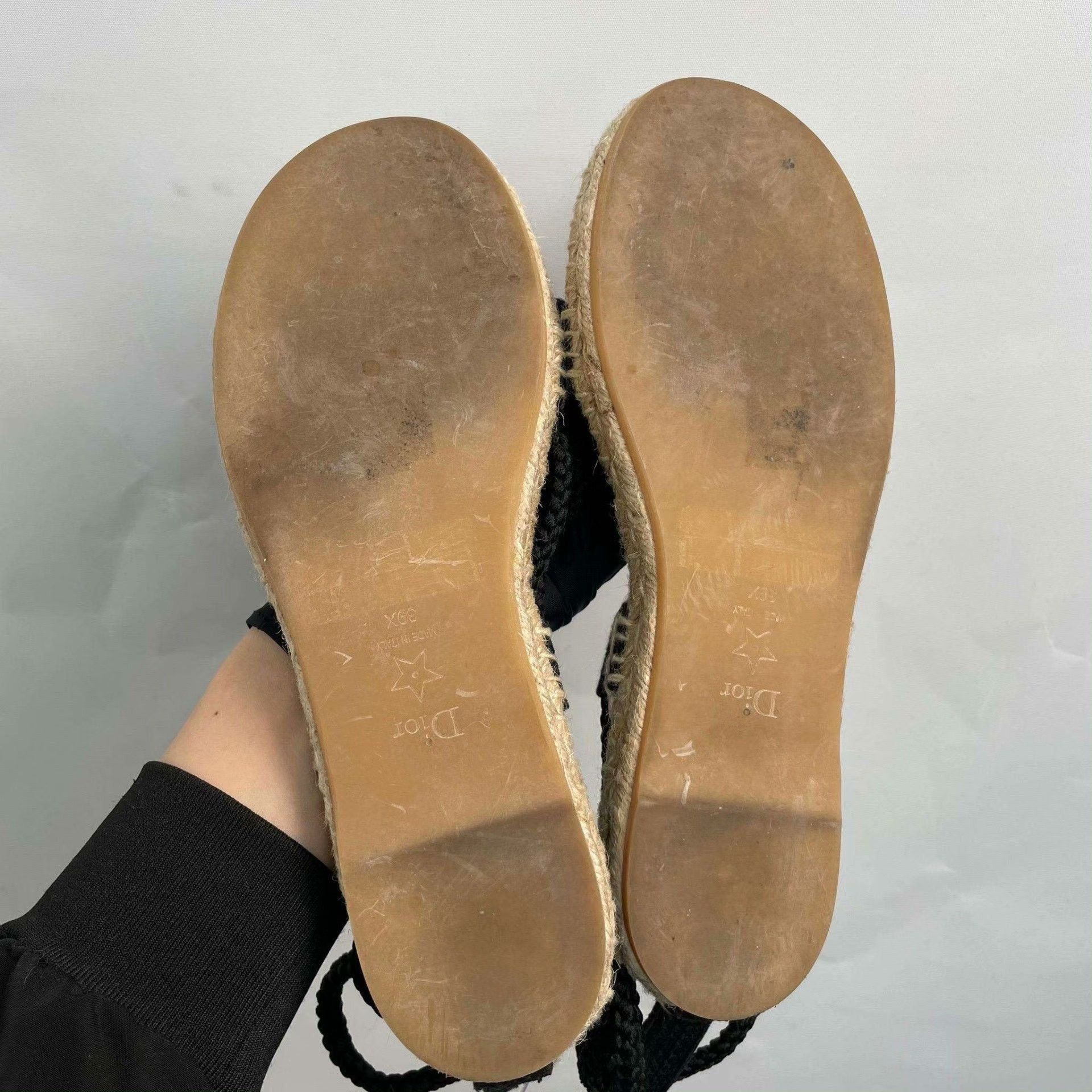 Dior Dior Knit Black Sandals 39 Women Size US 8.5 / IT 38.5 - 5 Thumbnail
