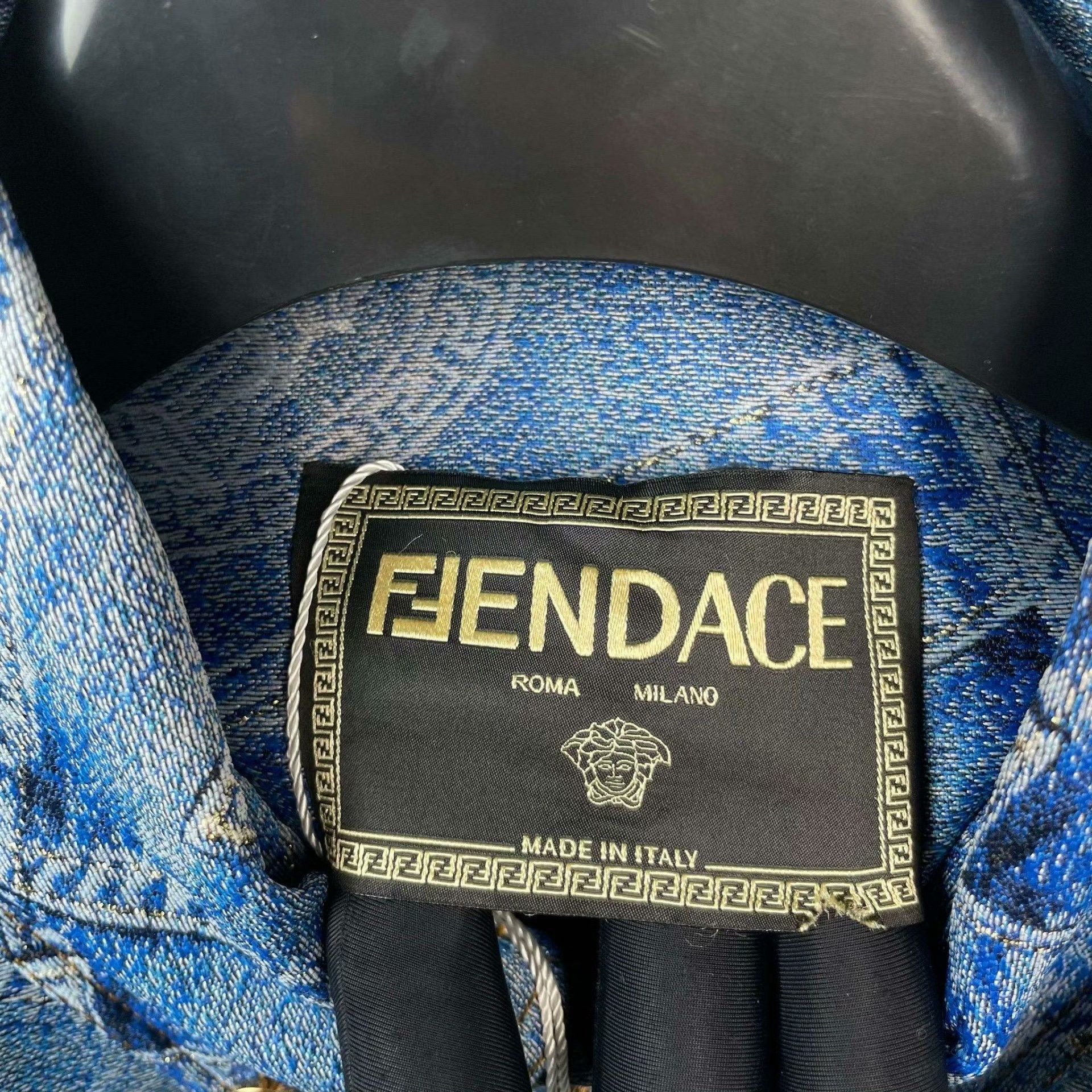 Versace Versace Collab Denim Blue Light Jacket XXL Men Size US XXL / EU 58 / 5 - 3 Thumbnail