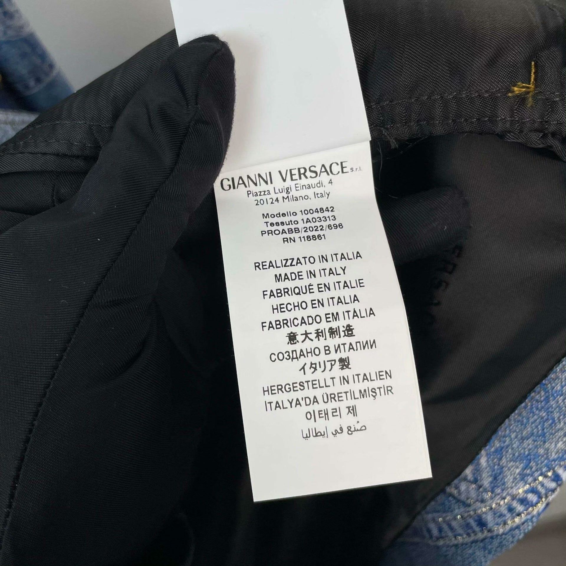 Versace Versace Collab Denim Blue Light Jacket XXL Men Size US XXL / EU 58 / 5 - 5 Thumbnail