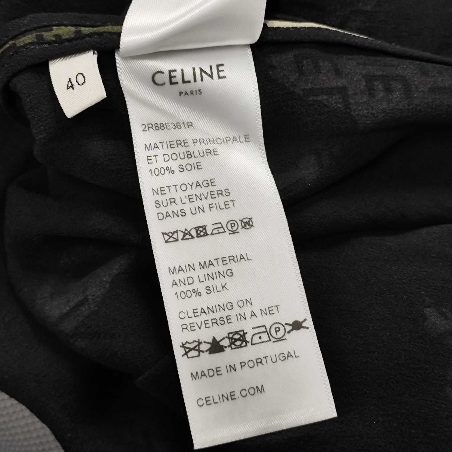 Celine Celine Silk Camo Dress 40 Women Size M / US 6-8 / IT 42-44 - 5 Thumbnail