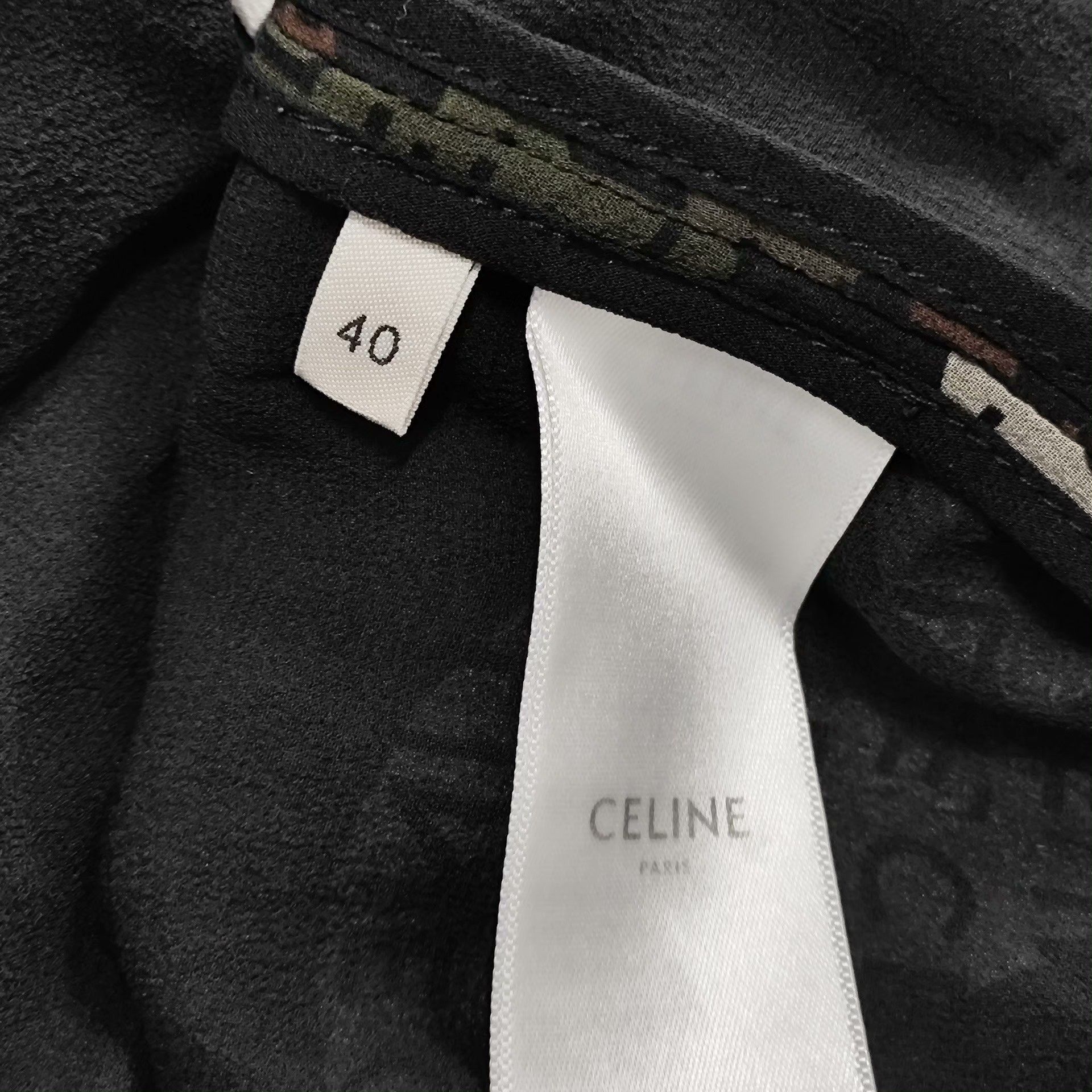Celine Celine Silk Camo Dress 40 Women Size M / US 6-8 / IT 42-44 - 4 Thumbnail