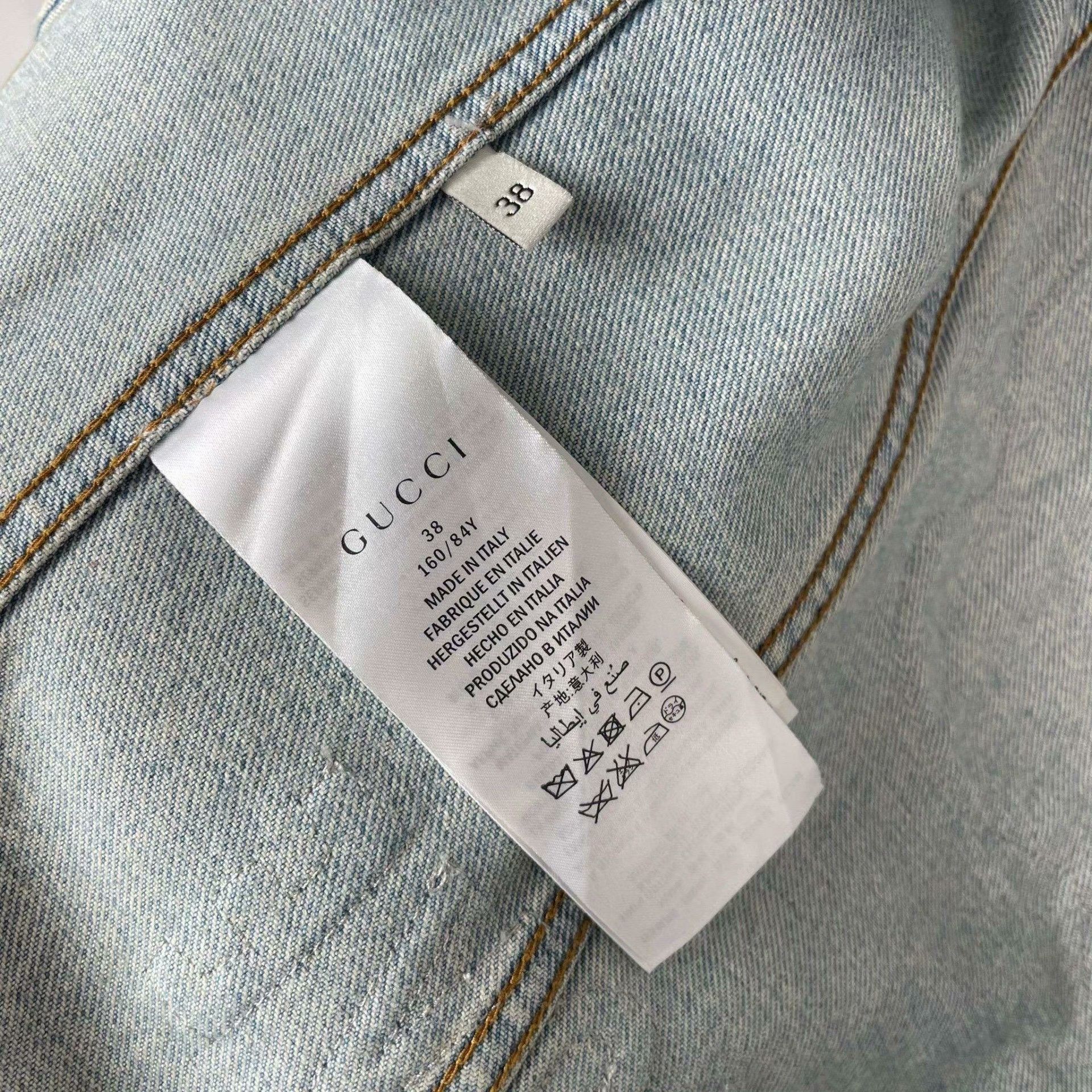Gucci Gucci Denim White Jacket 38 Women Size S / US 4 / IT 40 - 6 Thumbnail