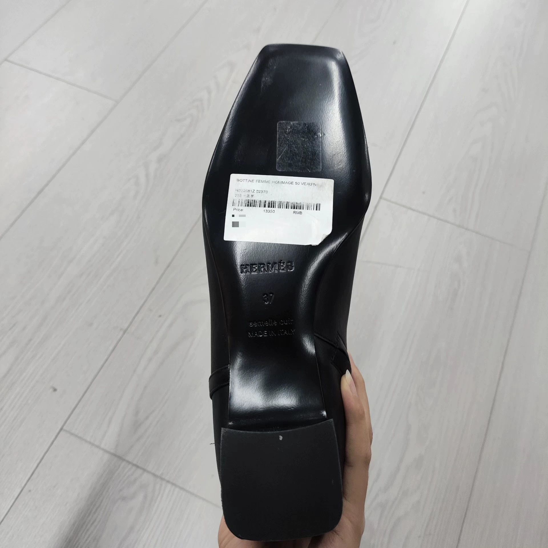 Hermes Hermes Leather Black Boots 37 Women Size US 6.5 / IT 36.5 - 4 Thumbnail