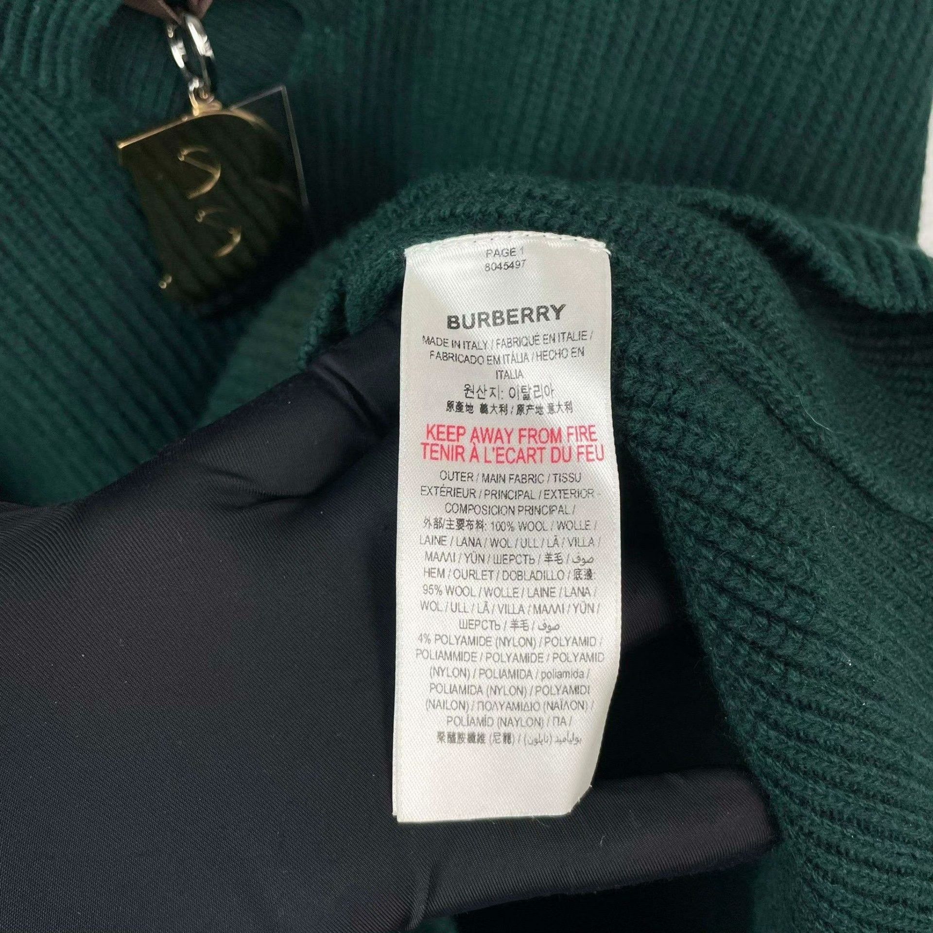 Burberry Burberry Green Sweater XS Women Size XS / US 0-2 / IT 36-38 - 7 Thumbnail