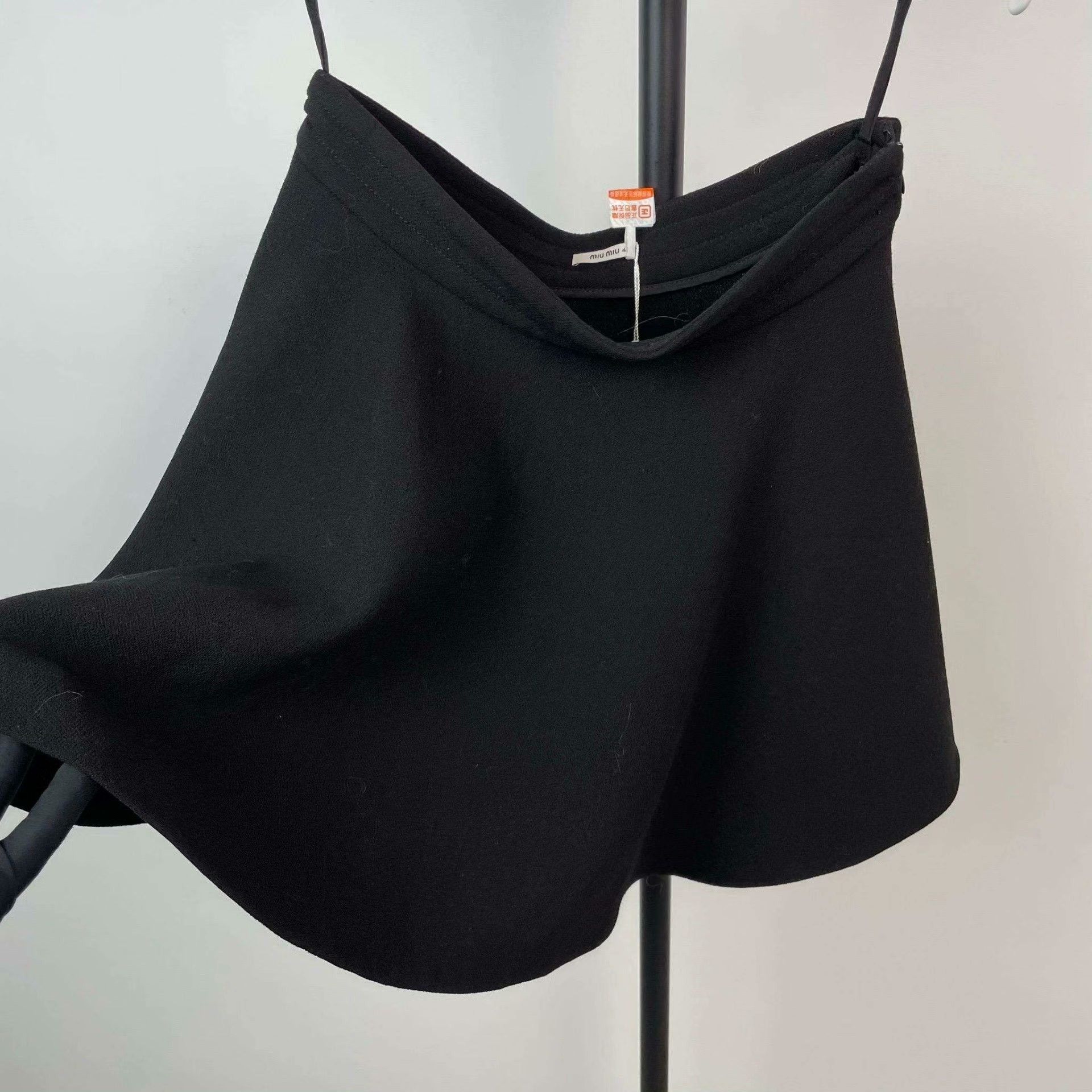 Miu Miu Miu Miu Canvas Black Skirt 42 Women Size 42" / US 20 - 3 Thumbnail