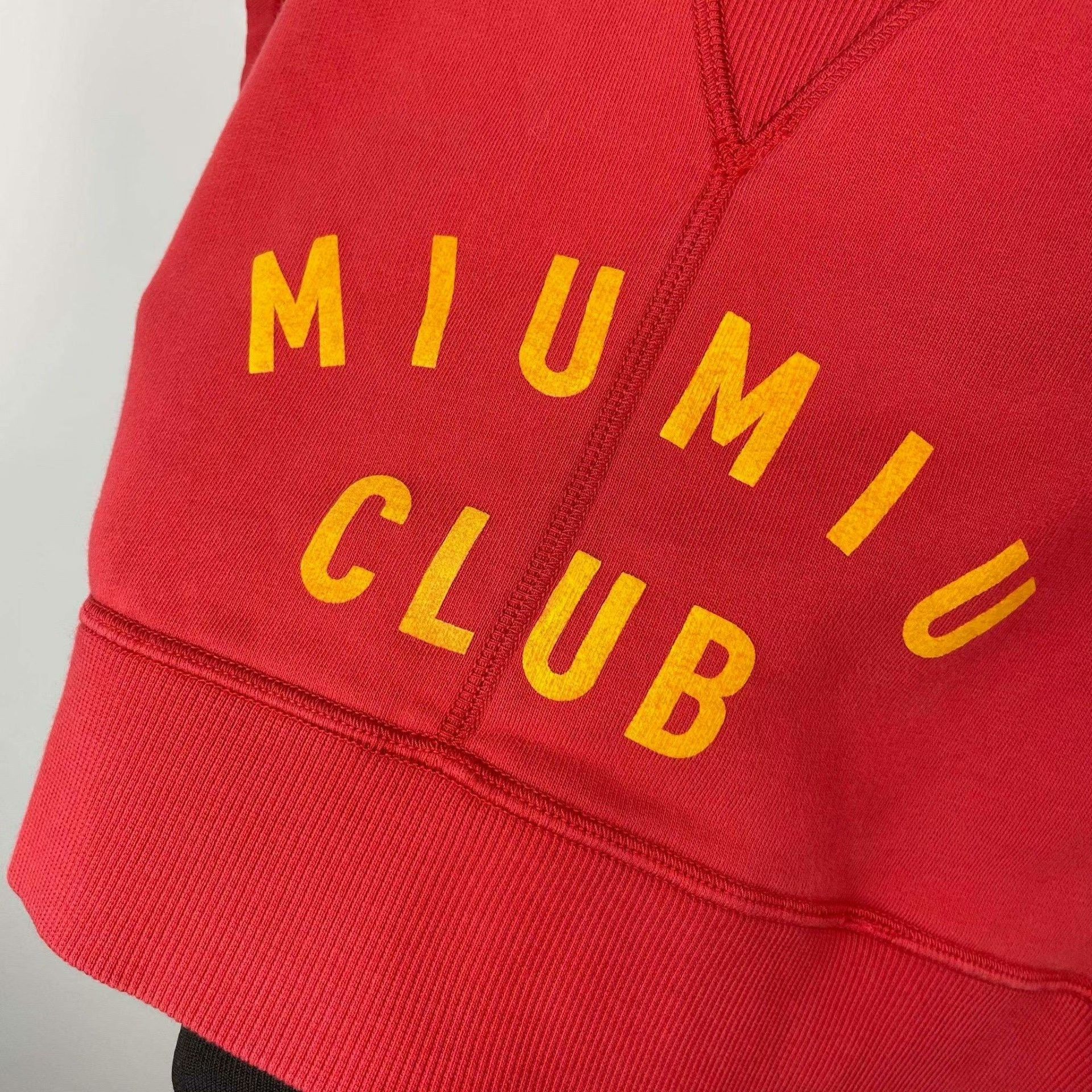 Miu Miu Miu Miu High-Waist Red T-Shirt S Women Size S / US 4 / IT 40 - 3 Thumbnail