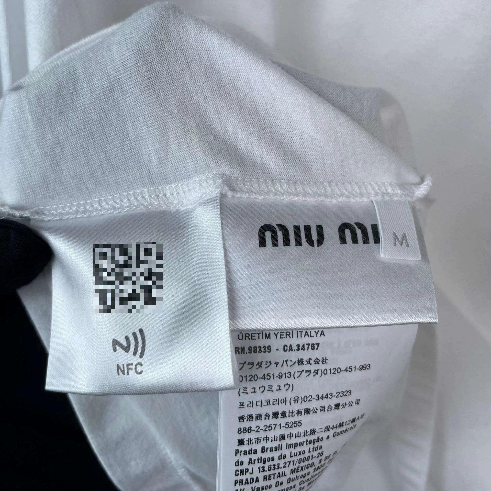 Miu Miu Miu Miu White T-Shirt M Women Size M / US 6-8 / IT 42-44 - 3 Thumbnail