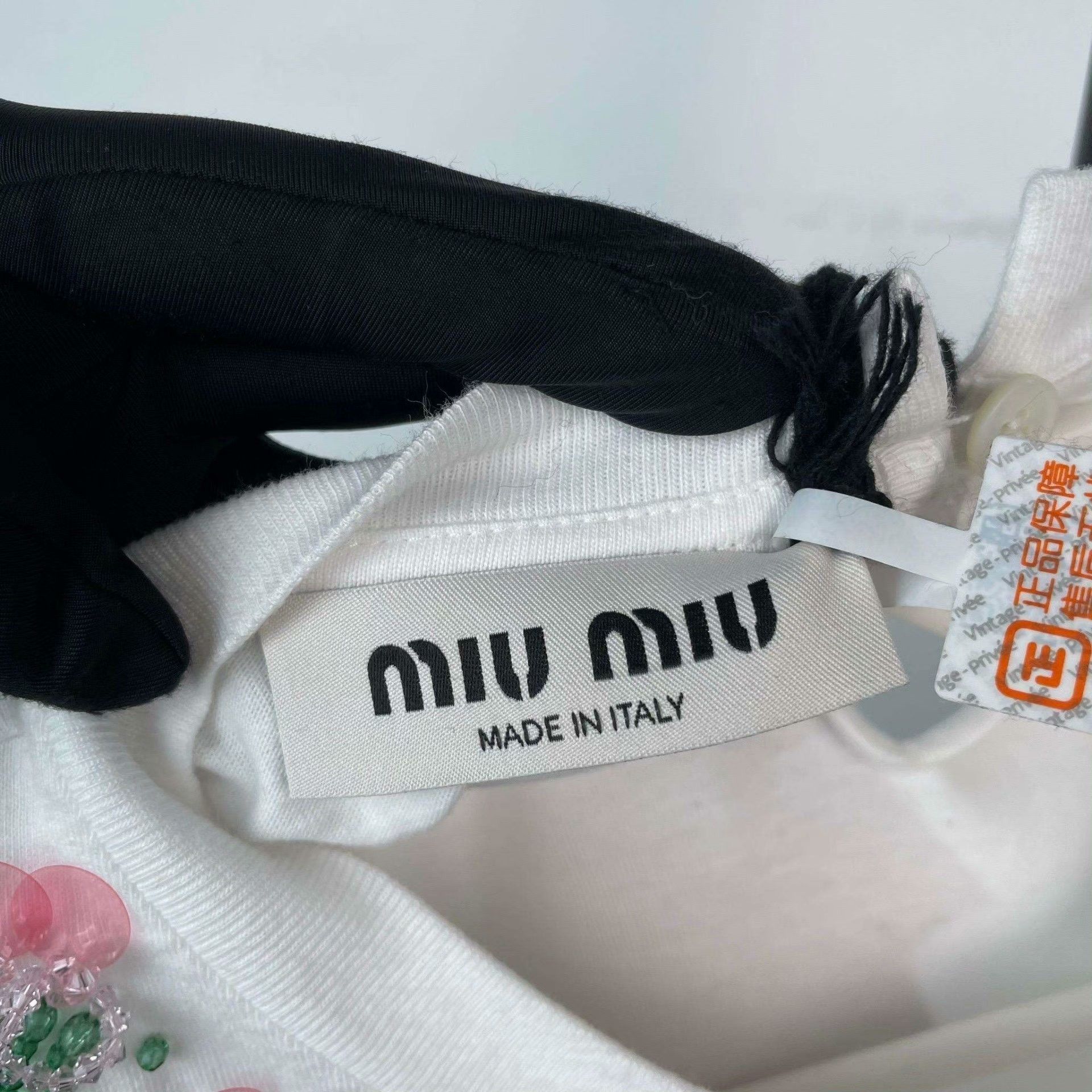 Miu Miu Miu Miu White T-Shirt M Women Size M / US 6-8 / IT 42-44 - 5 Thumbnail