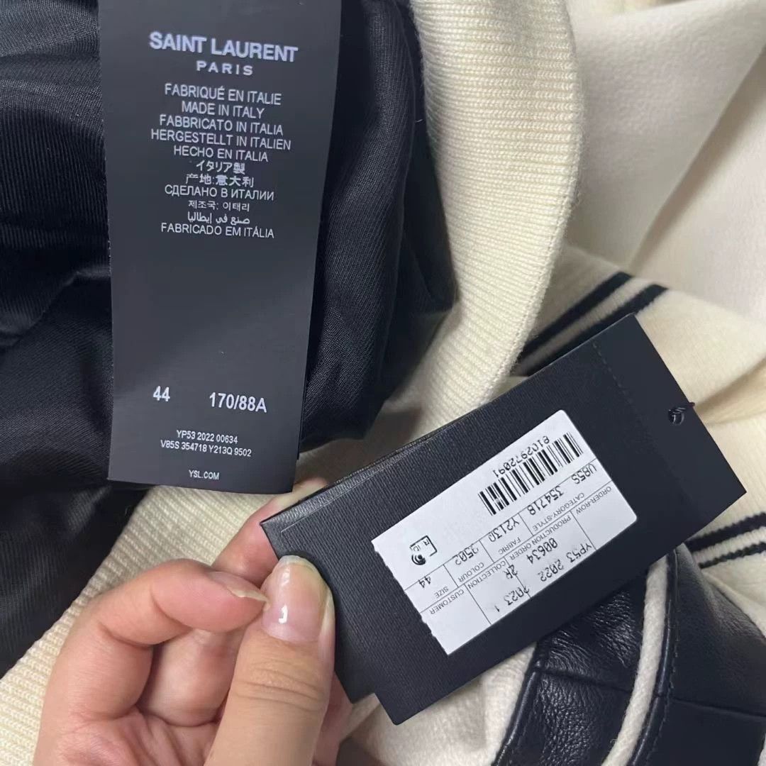 Saint Laurent Paris Saint Laurent Paris Casual Striped White T-Shirt 50 Women Size XL / US 12-14 / IT 48-50 - 4 Thumbnail
