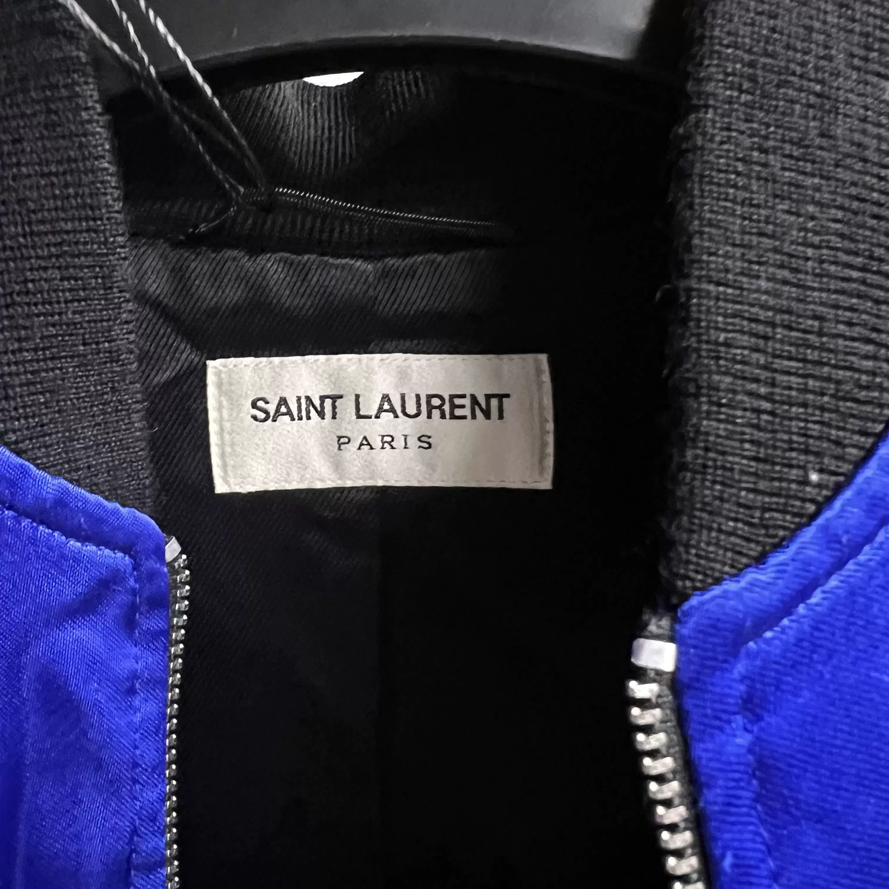 Saint Laurent Paris Saint Laurent Paris Silk Shark Blue T-Shirt 36 Women Size S / US 4 / IT 40 - 3 Thumbnail