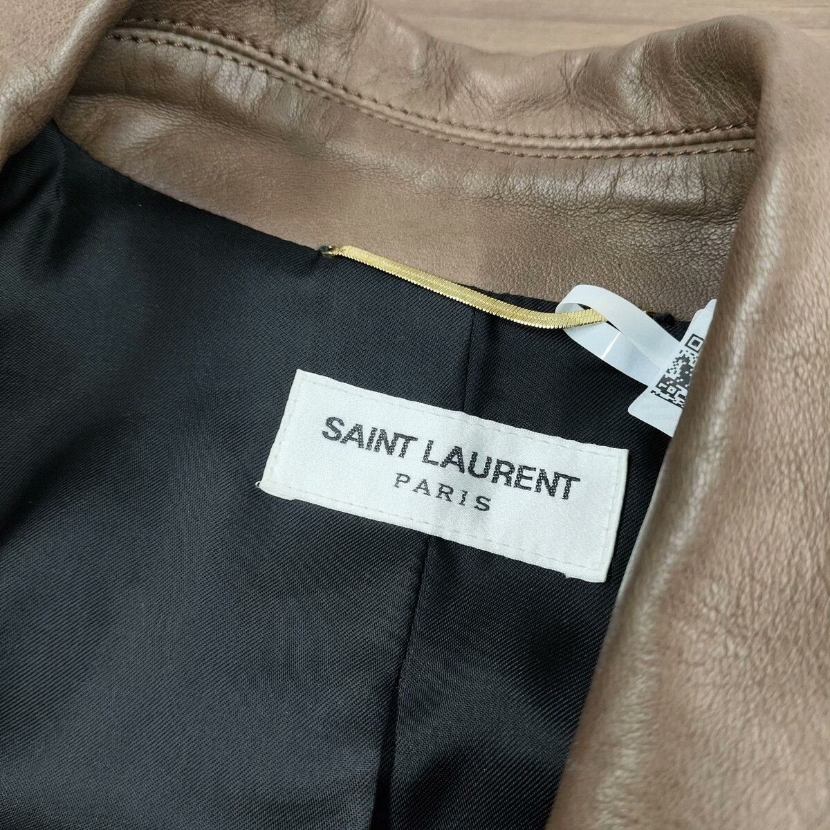 Saint Laurent Paris Saint Laurent Paris Leather Brown Leather Jacket 38 Women Size S / US 4 / IT 40 - 3 Thumbnail