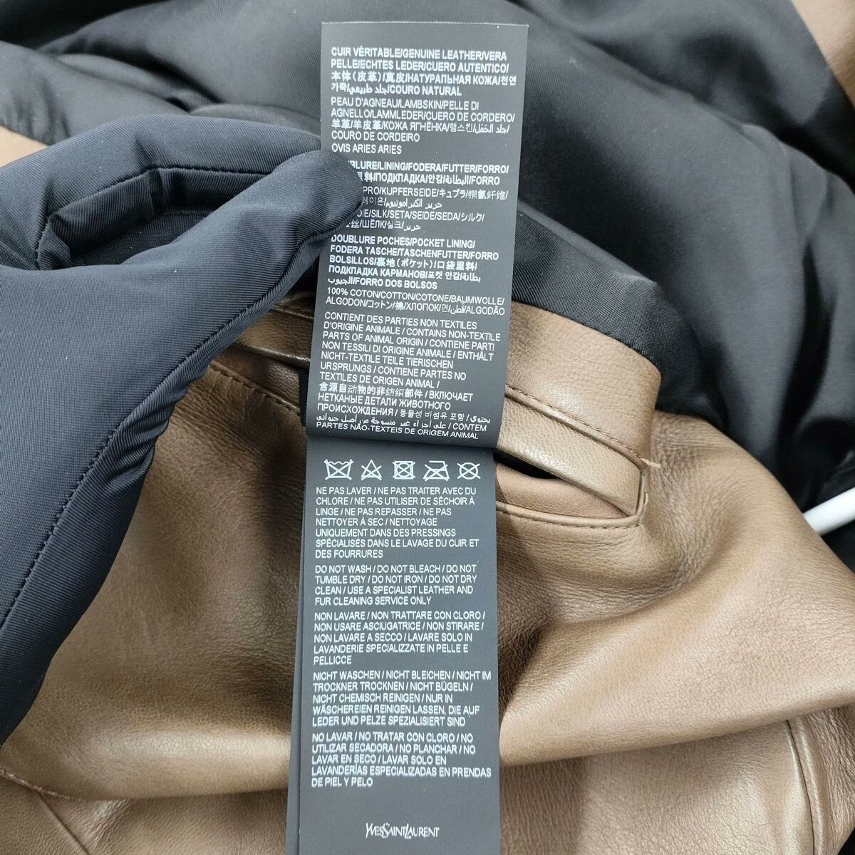 Saint Laurent Paris Saint Laurent Paris Leather Brown Leather Jacket 38 Women Size S / US 4 / IT 40 - 5 Thumbnail