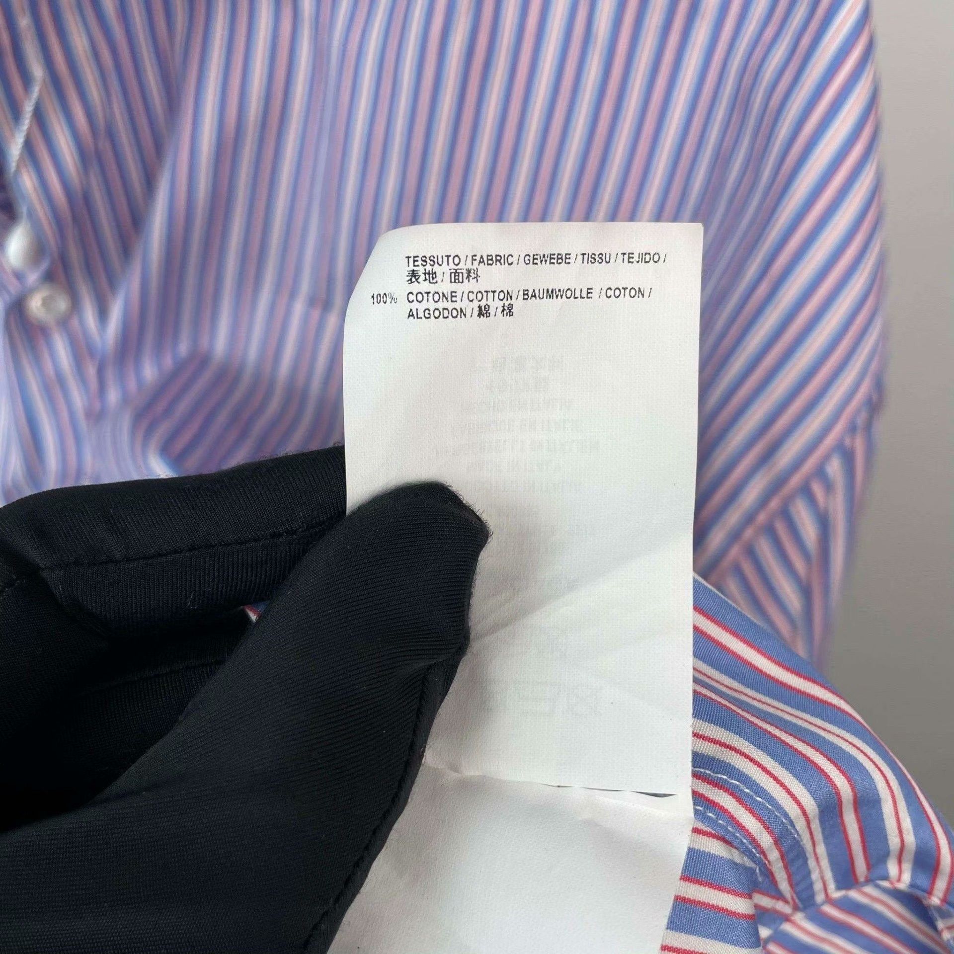 Balenciaga Balenciaga Striped Blue Shirt L Men Size US L / EU 52-54 / 3 - 6 Thumbnail