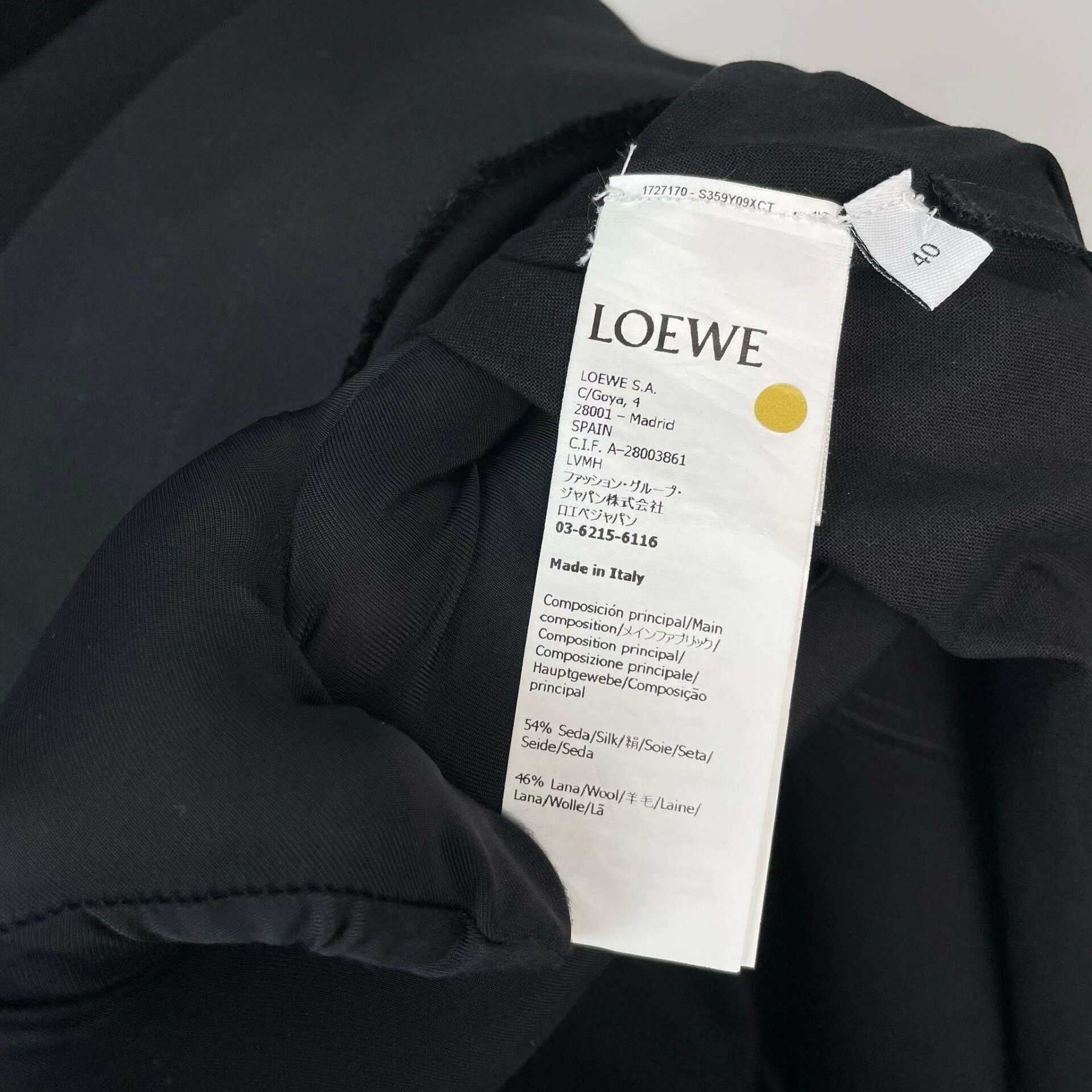 Loewe Loewe Black Dress 40 Women Size M / US 6-8 / IT 42-44 - 7 Thumbnail