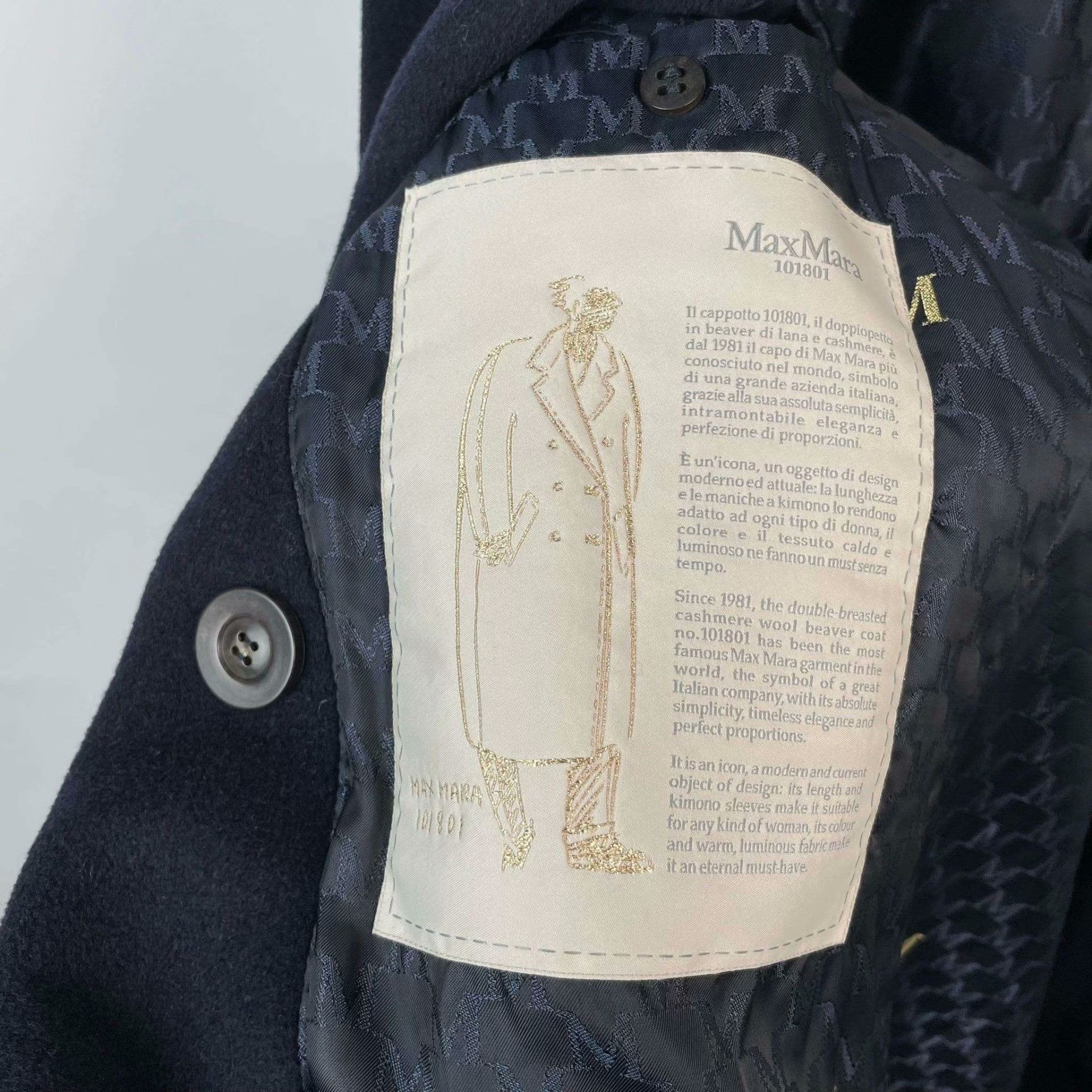Max Mara Max Mara Black Coat L Women Size L / US 10 / IT 46 - 5 Thumbnail