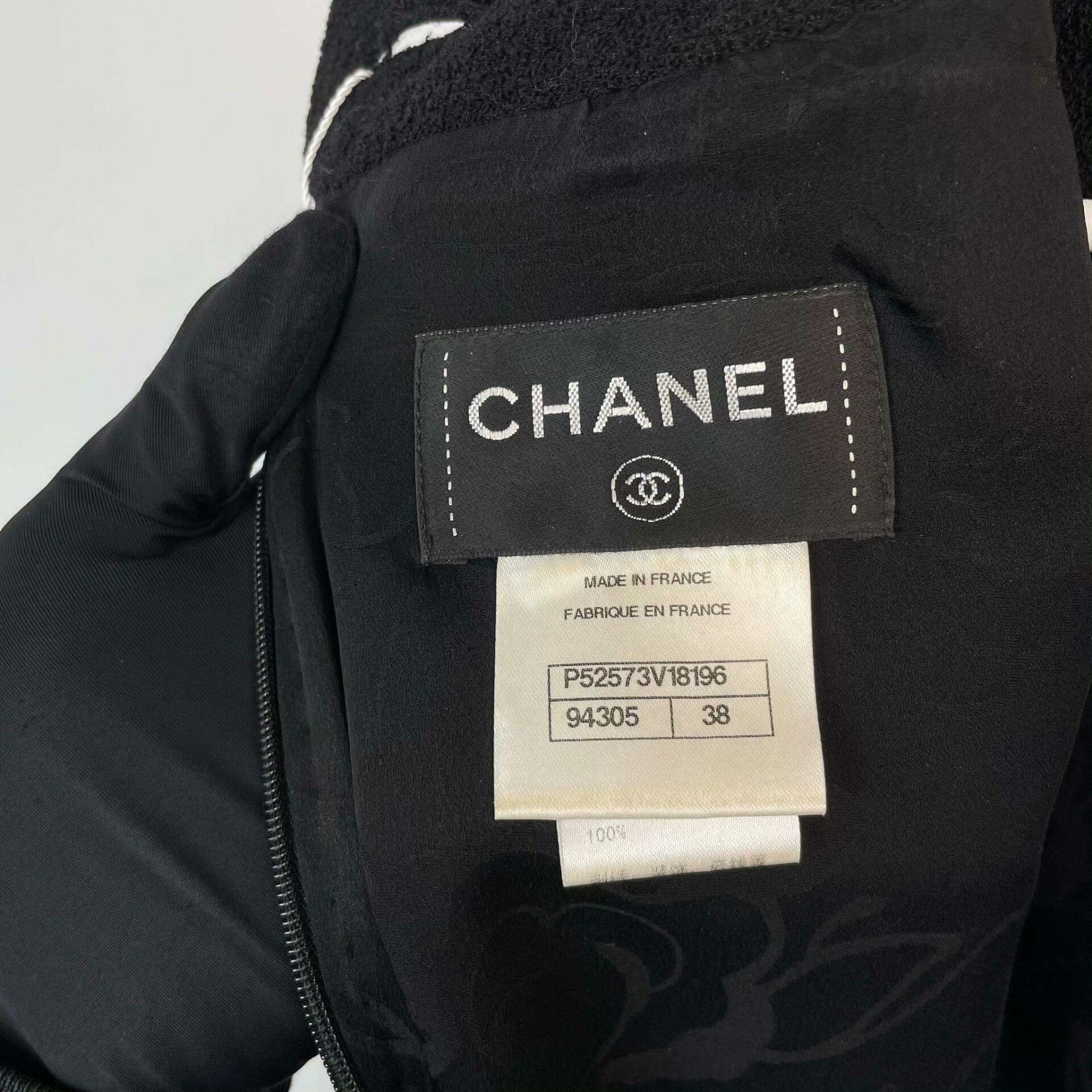 Chanel Chanel Black Dress 38 Women Size S / US 4 / IT 40 - 4 Thumbnail