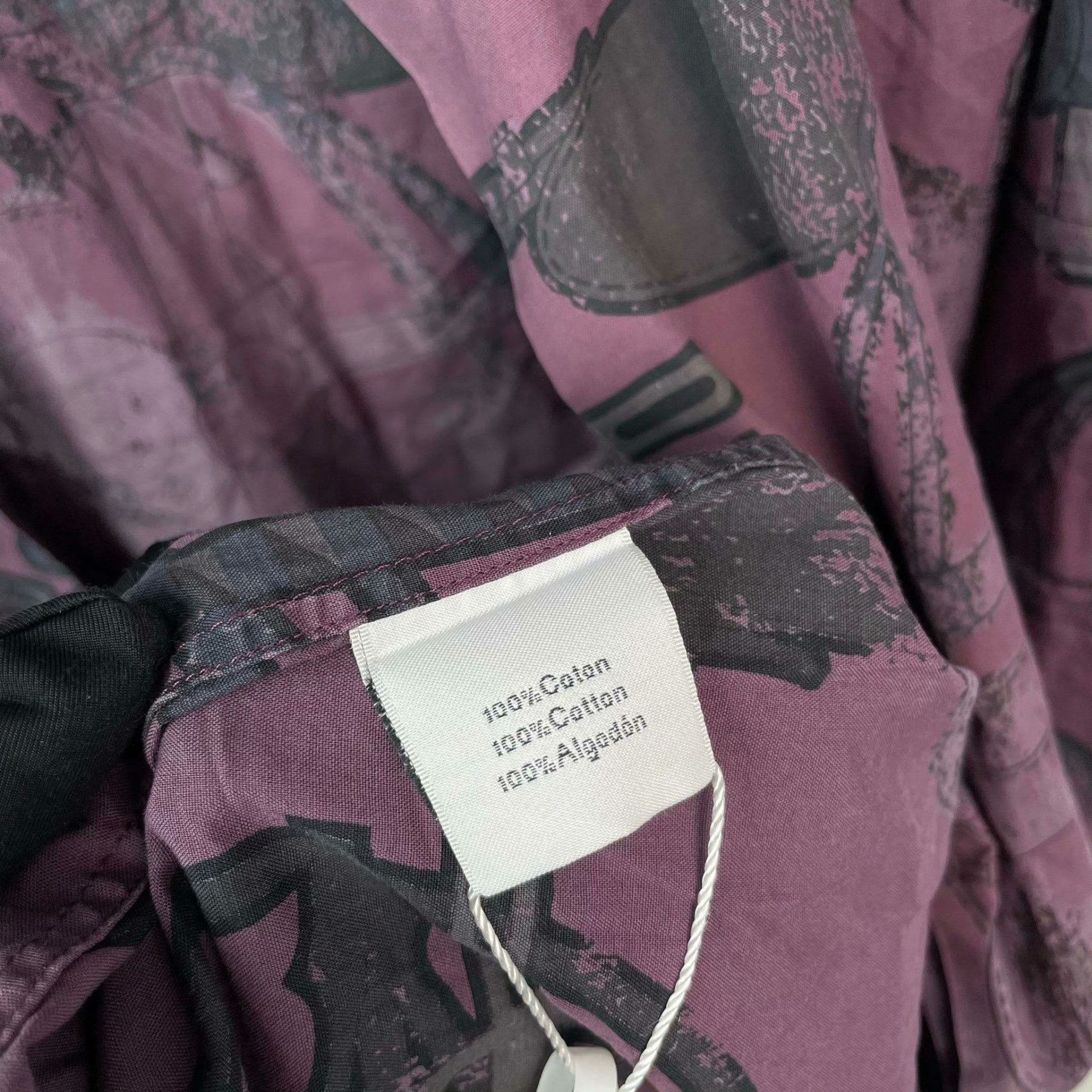 Hermes Hermes Purple Button Up 38 Women Size S / US 4 / IT 40 - 4 Thumbnail