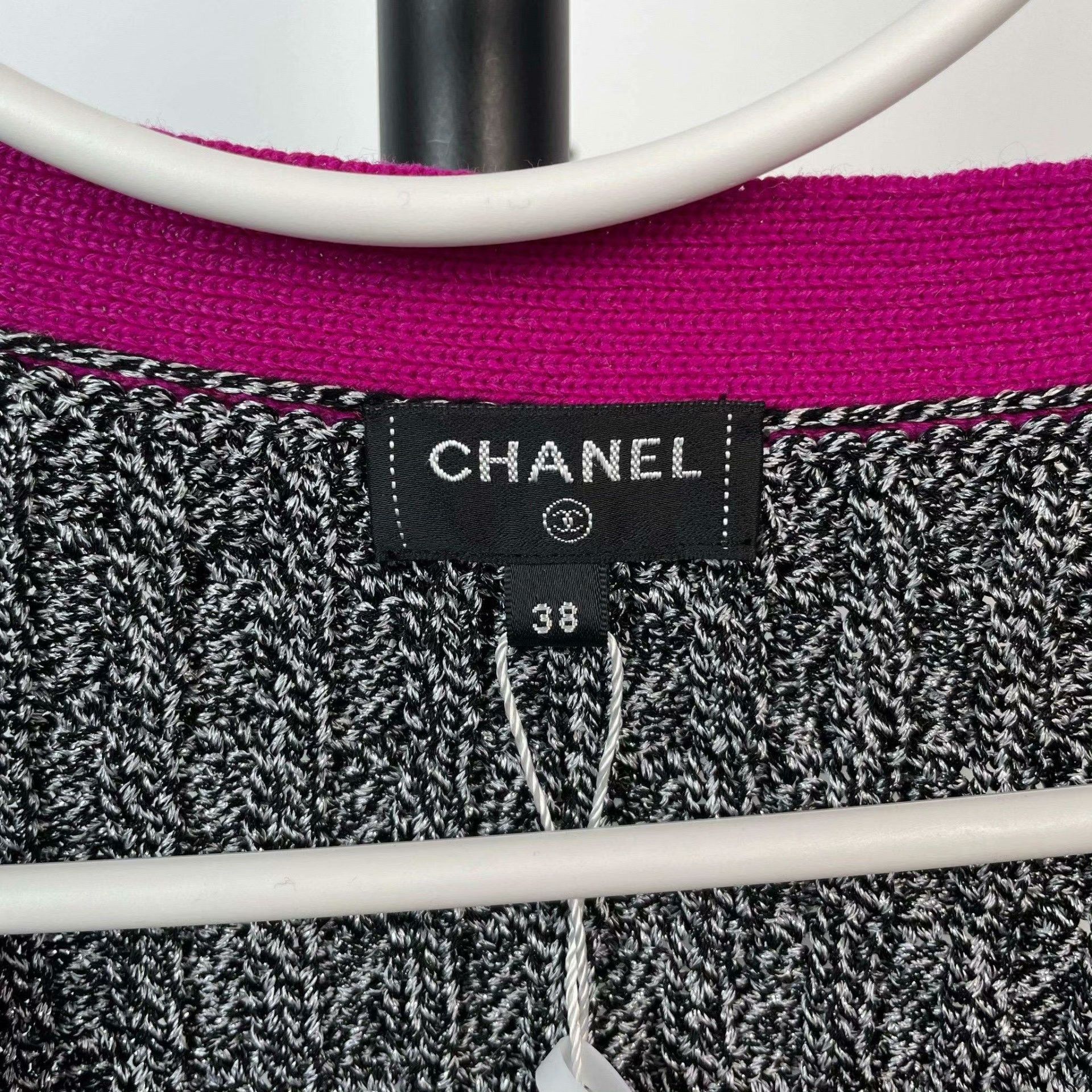 Chanel Chanel Polyester Gray Jacket 38 Women Size S / US 4 / IT 40 - 3 Thumbnail