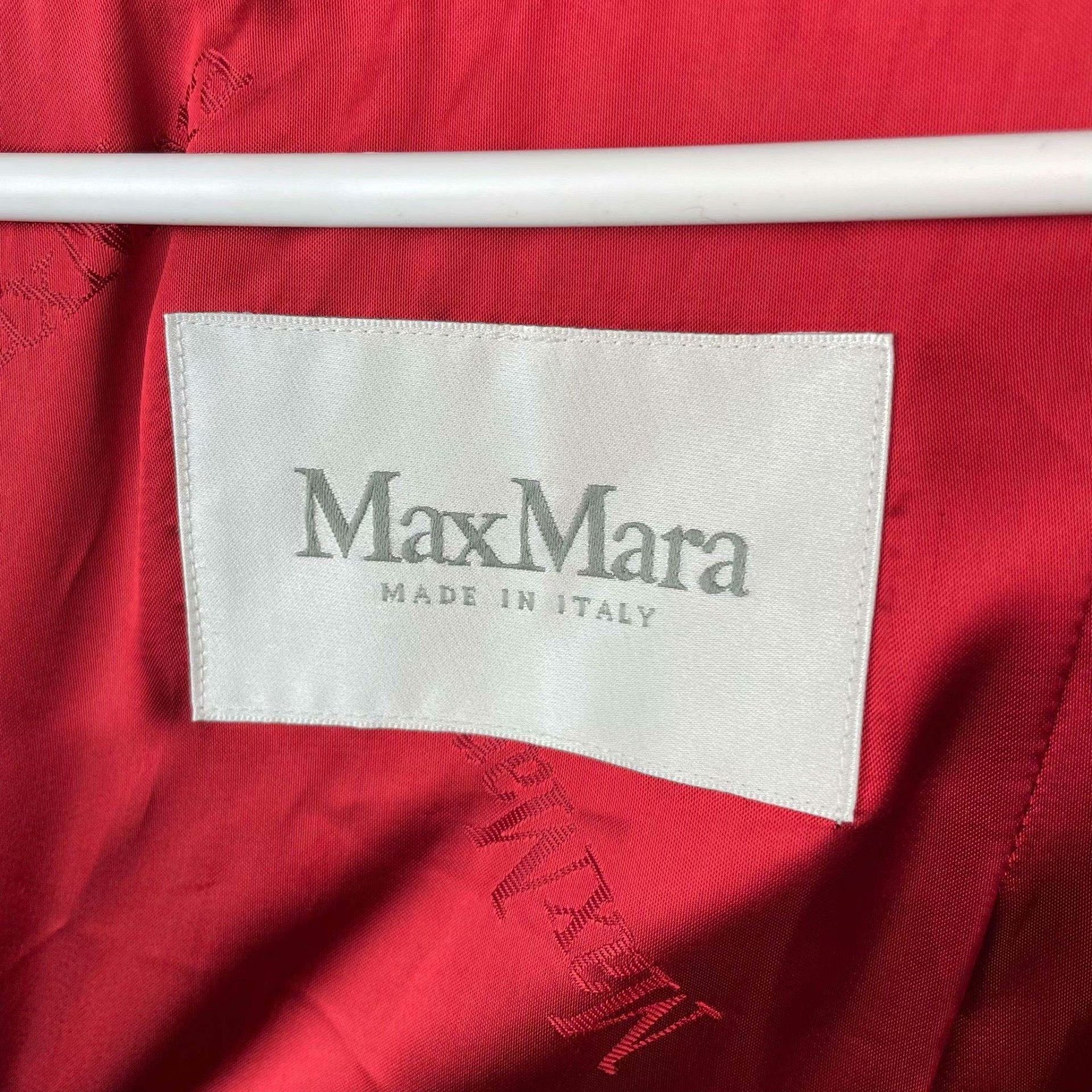 Max Mara Max Mara Red Coat S Women Size S / US 4 / IT 40 - 3 Thumbnail
