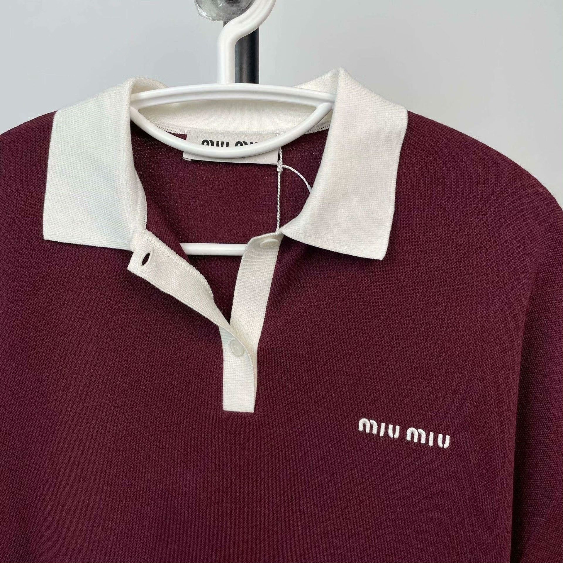 Miu Miu Miu Miu Knit Cotton Red Sweater XS Women Size XS / US 0-2 / IT 36-38 - 9 Thumbnail
