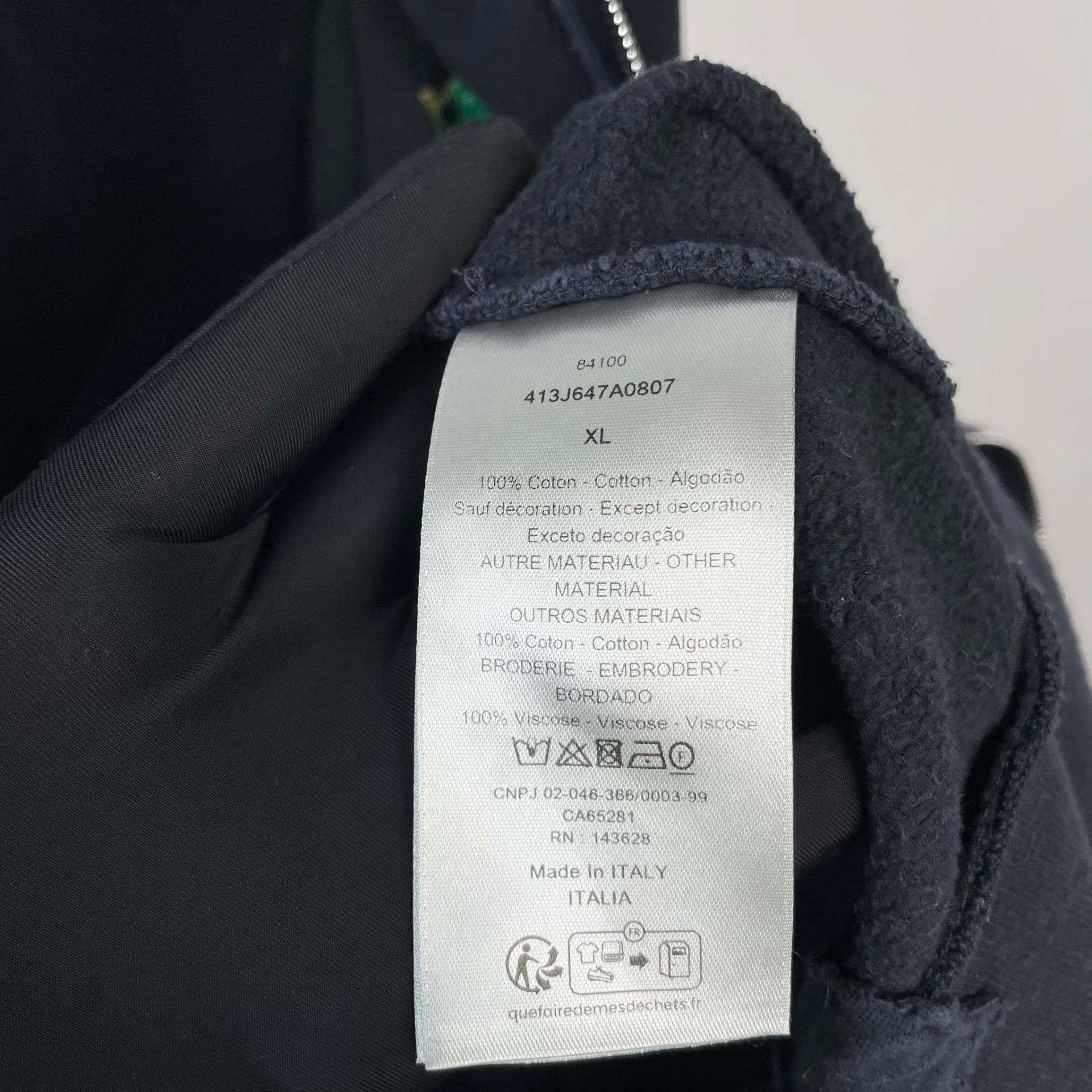 Dior Dior Black Hoodie XL Men Size US XL / EU 56 / 4 - 7 Thumbnail