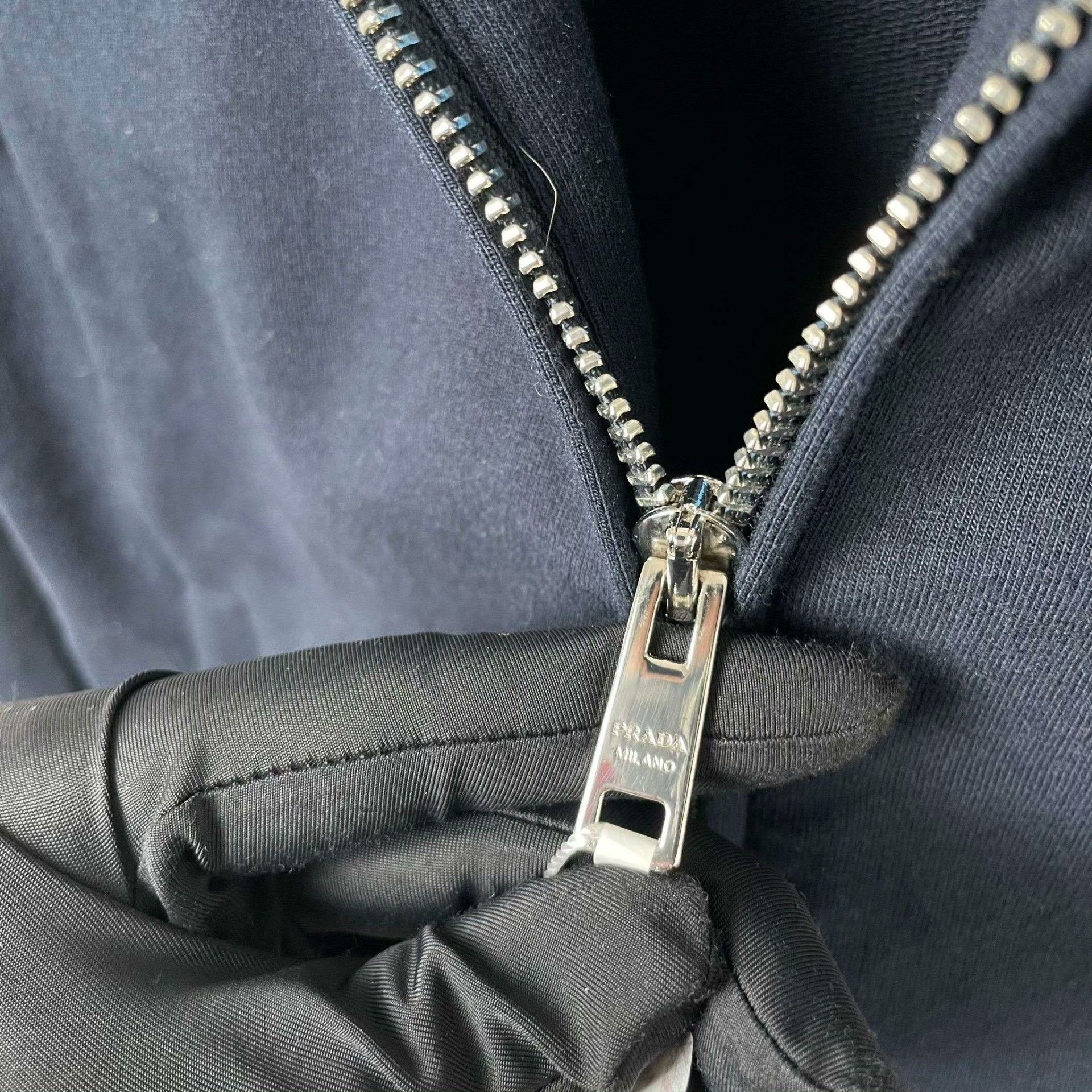 Prada Prada Blue Hoodie XS Women Size XS / US 0-2 / IT 36-38 - 8 Thumbnail