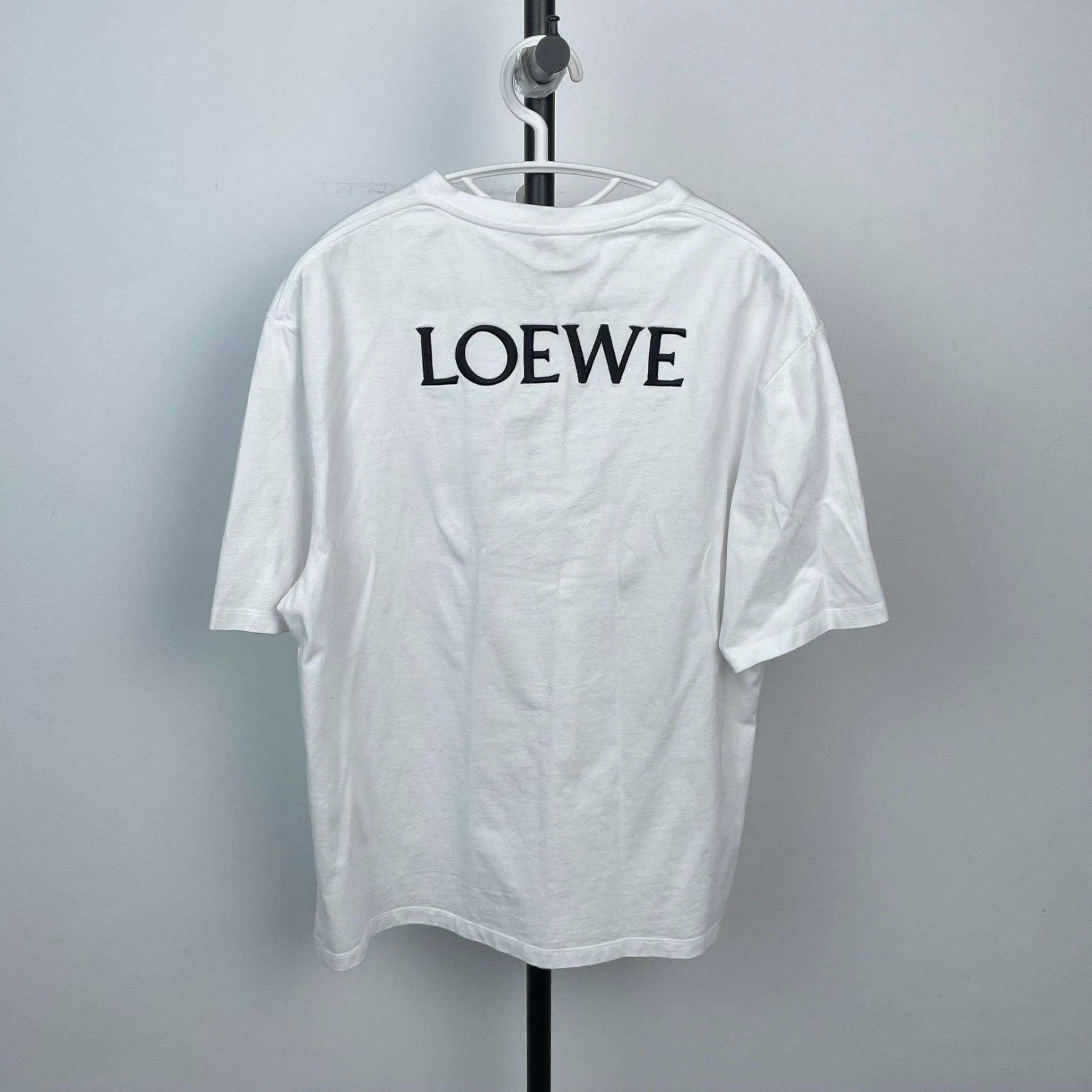 Loewe Loewe Cotton Printed White T-Shirt XS Women Size XS / US 0-2 / IT 36-38 - 2 Thumbnail