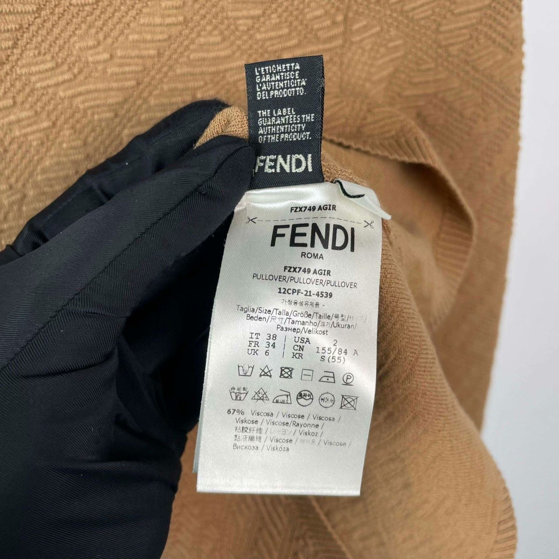 Fendi Fendi Brown Sweater S Women Size S / US 4 / IT 40 - 9 Thumbnail
